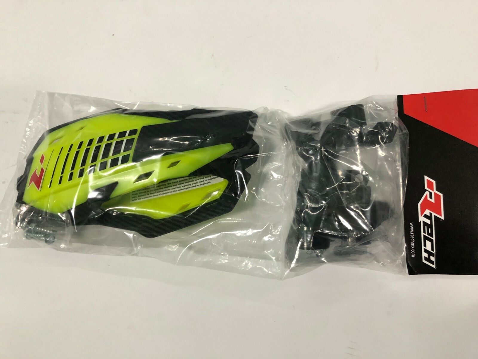COPPIA PARAMANI RACETECH HP2 GIALLO FLUO CROSS ENDURO