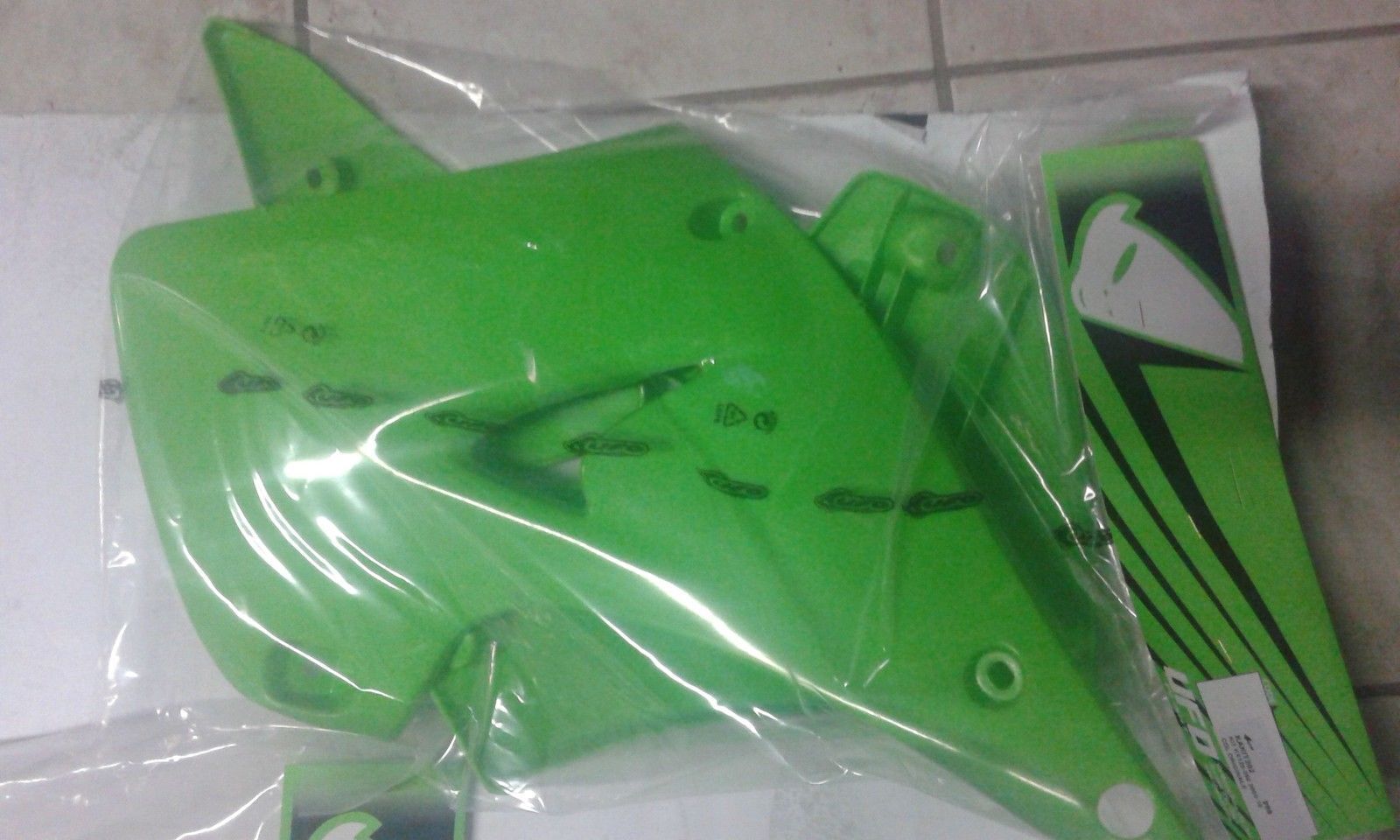 CONVOGLIATORI RADIATORE KAWASAKI KX 125 250 2007 07 VERDI VERDE