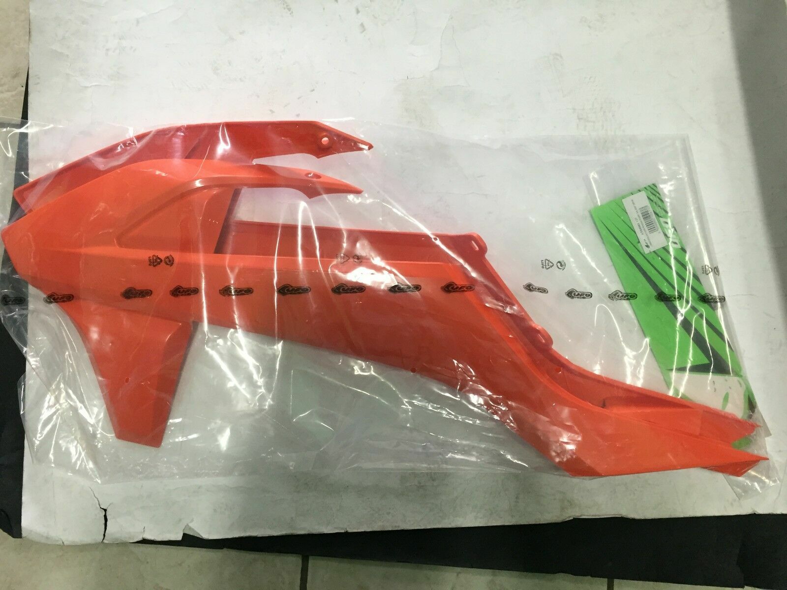 CONVOGLIATORI RADIATORE COPPIA KTM SX 250 2017 2018 ARANCIO