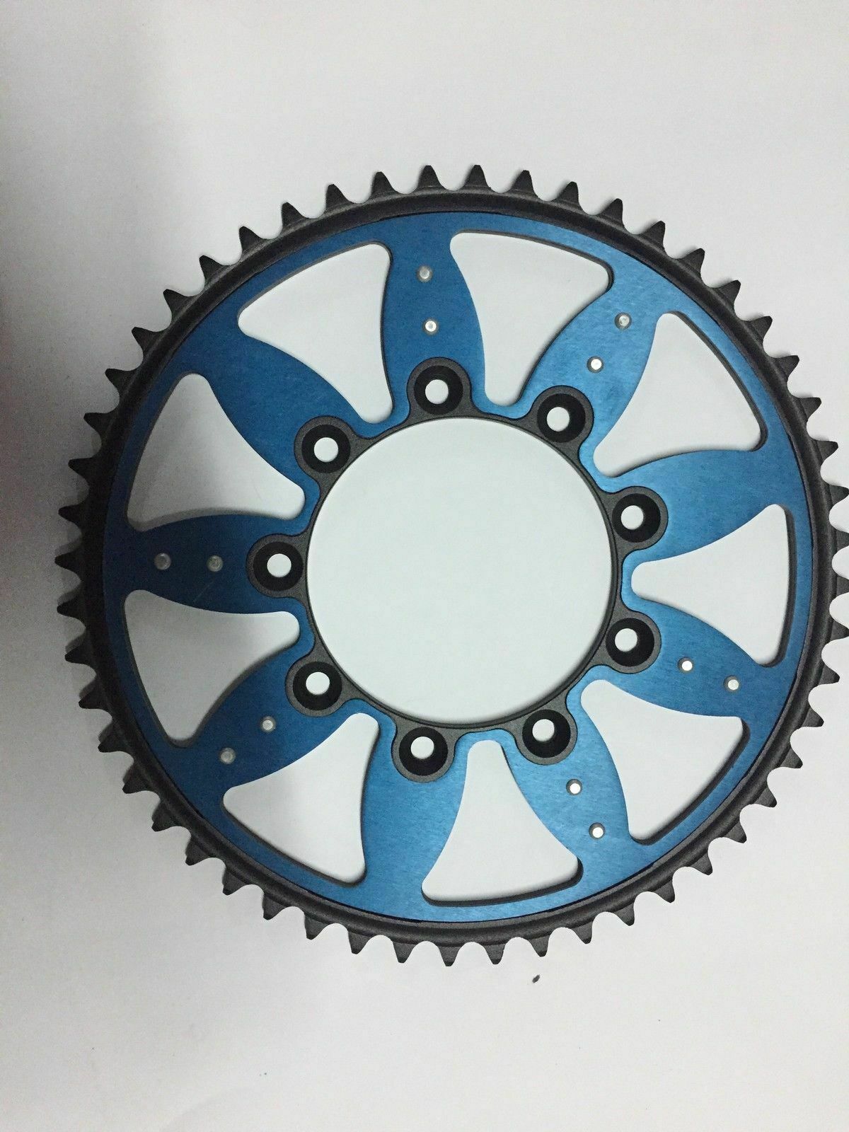 CORONA MISTA ERGAL ACCIAIO 50 DENTI TM MXF ENF 250 400 450 530 660 2024 BLU NERA