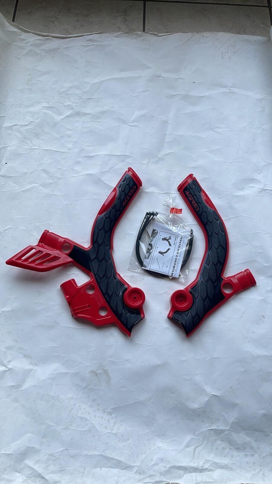 PROTEZIONE PROTEZIONI TELAIO ACERBIS COLORE ROSSO NERO BETA RR 250 300 2018