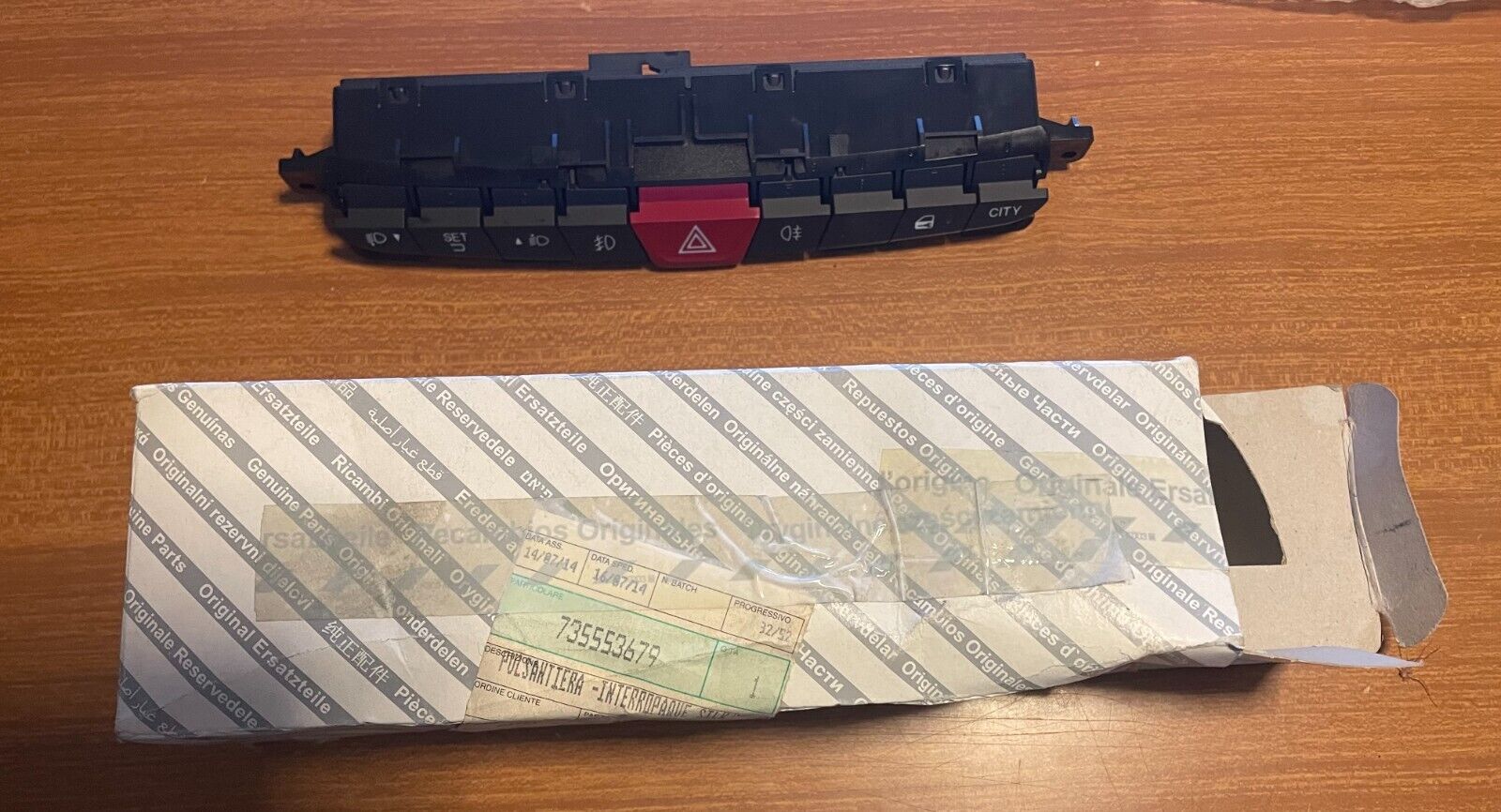 735553679 PULSANTIERA INTERRUTTORI BLOCCO COMANDI ORIGINALE LANCIA YPSLON 2015