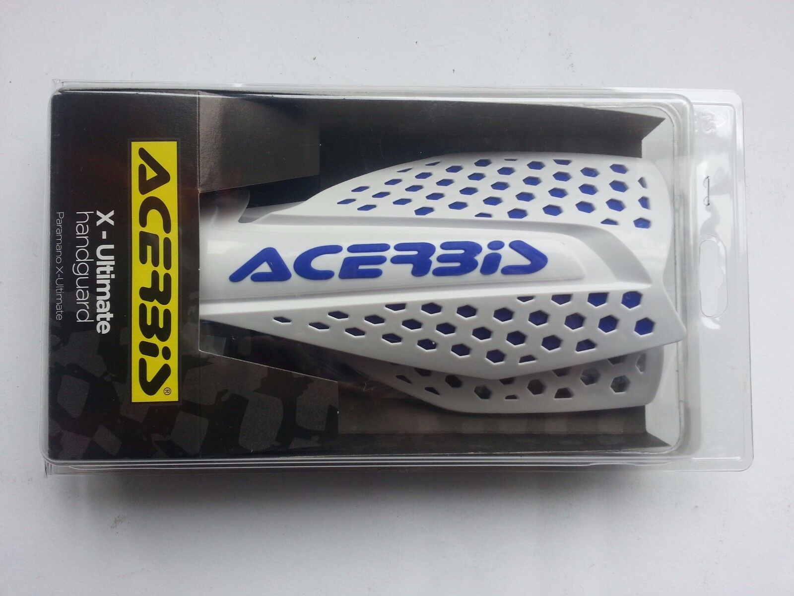 COPPIA PARAMANI HANDGUARD ACERBIS BIANCHI BLU X ULTIMATE ENDURO