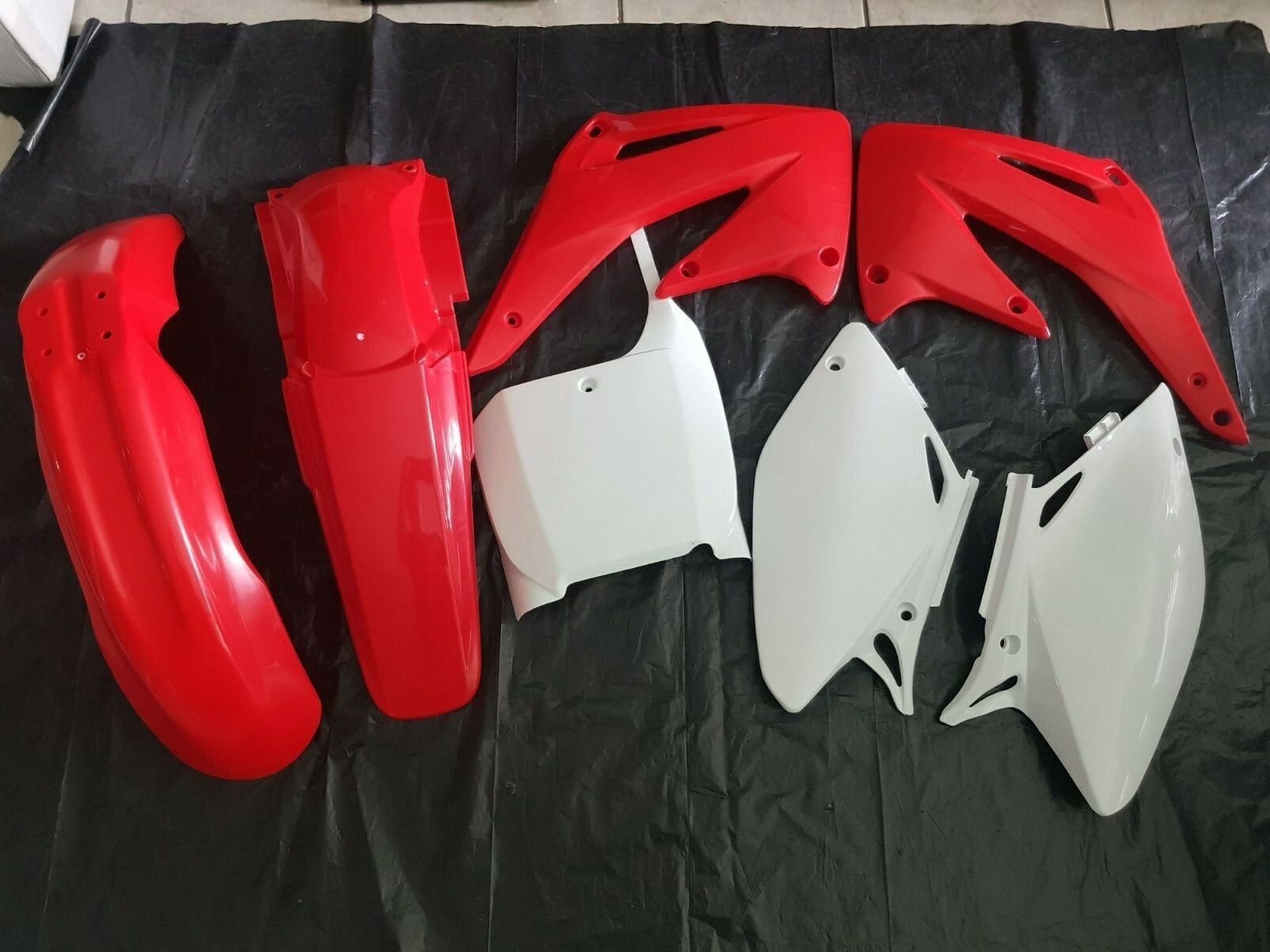 KIT PLASTICHE HONDA CRF 450 2002 2003 5 PZ COLORE ORIGINALE