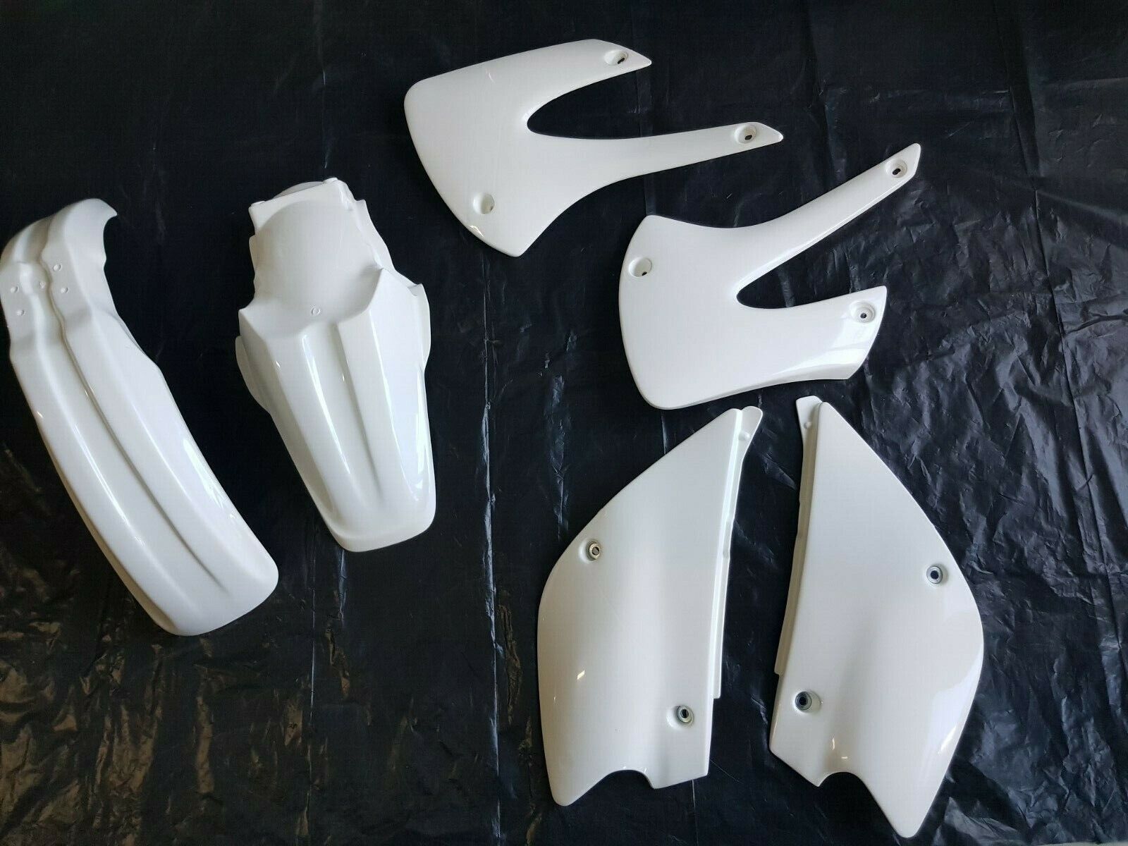 KIT PLASTICHE KAWASAKI KX 85 2010 4 PZ COLORE BIANCO