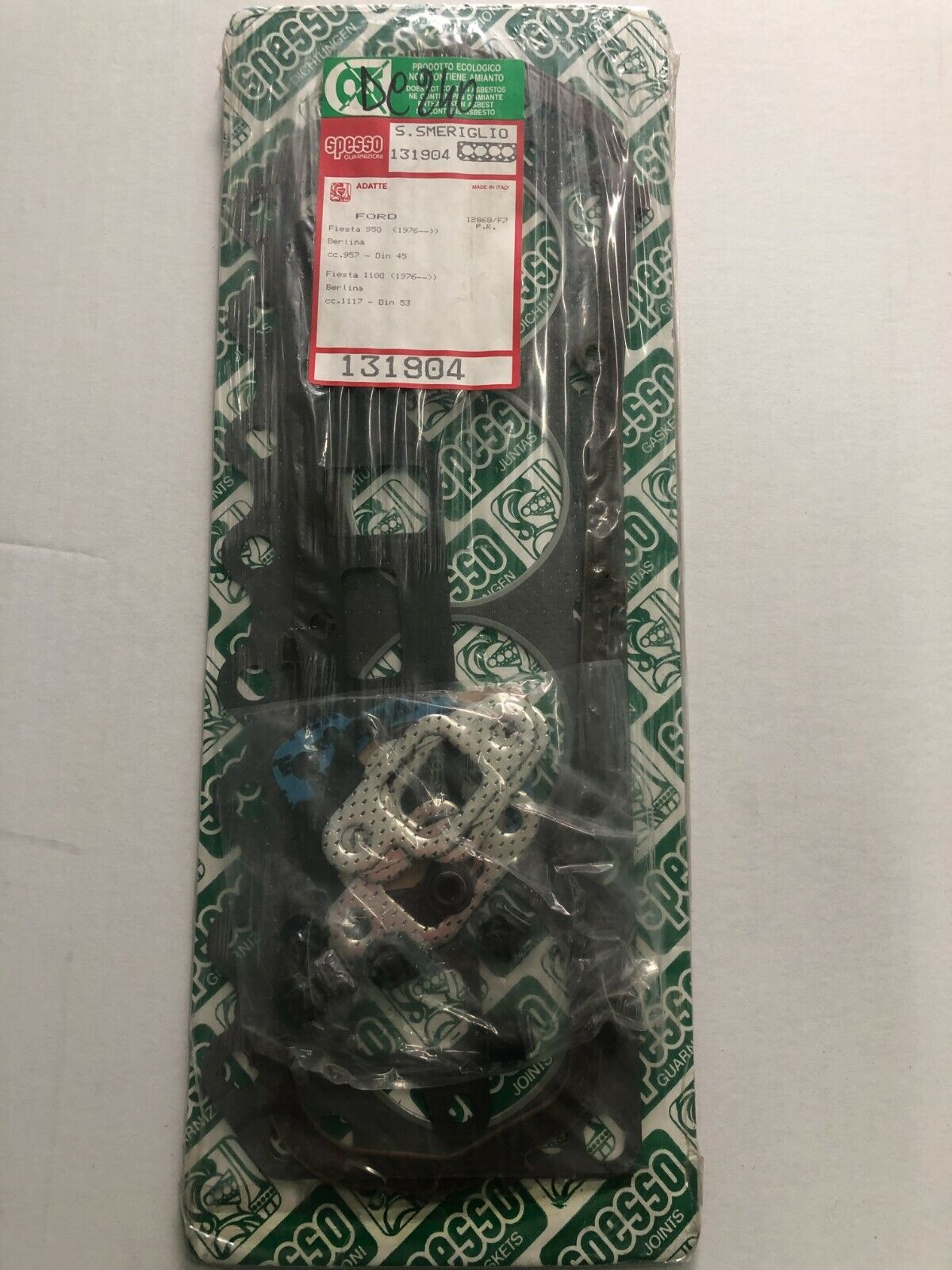 131904 GUARNIZIONE TESTATA FORD FIESTA II (FBD) 1.0 (FBD) 33KW 45CV 1987