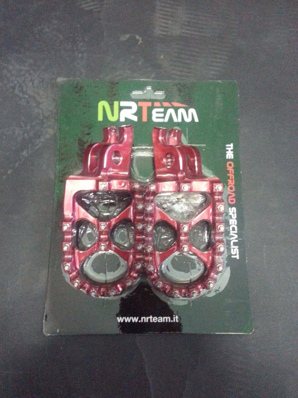 PEDANE POGGIAPIEDI ERGAL MAGGIORATE ROSSE HONDA CR F CRF 250 X 2017