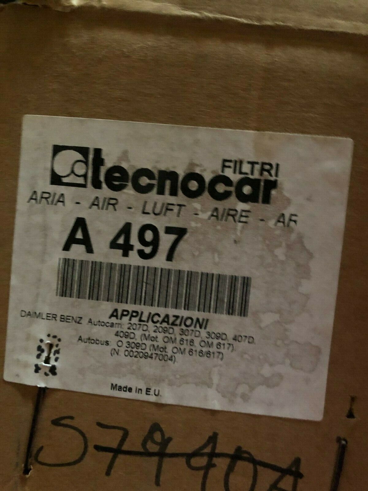 TECNOCAR A497 FILTRO ARIA MERCEDES TI VAN W 602 CV 88 1990