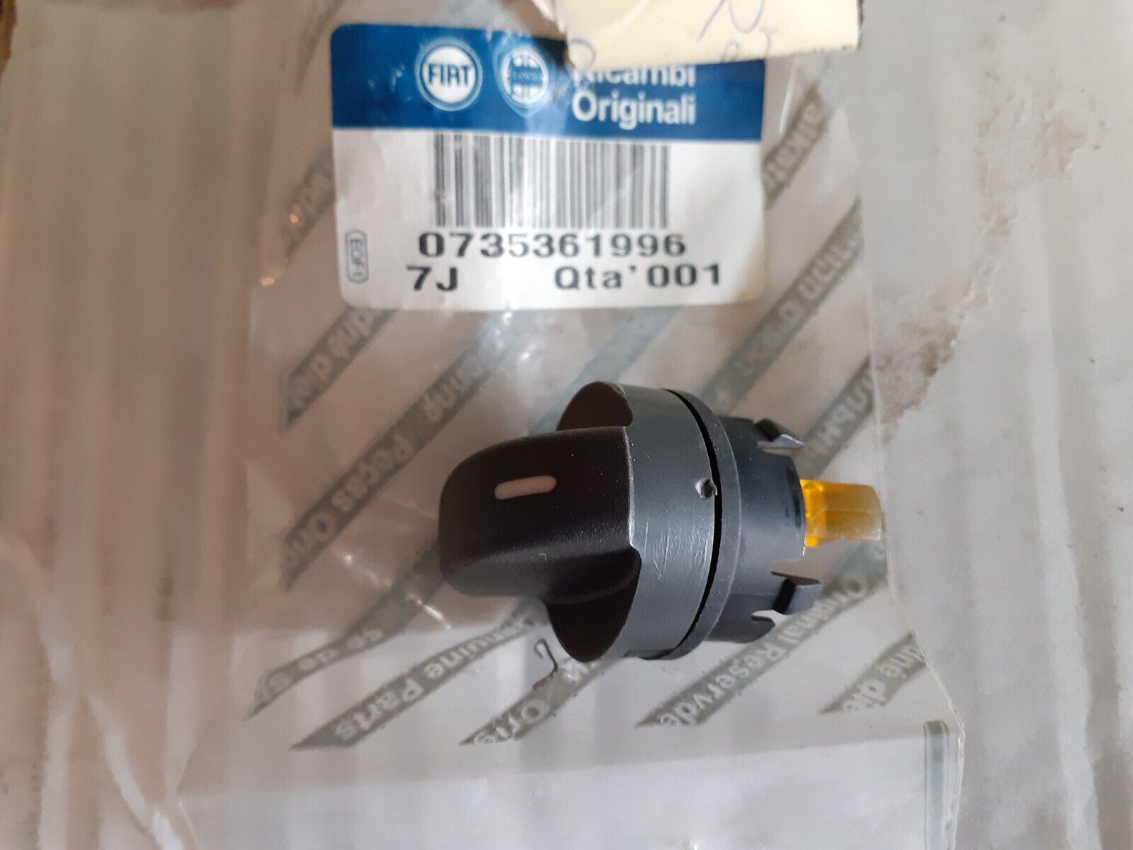 735361996 POMELLO VENTILATORE ORIGINALE FIAT PANDA 169