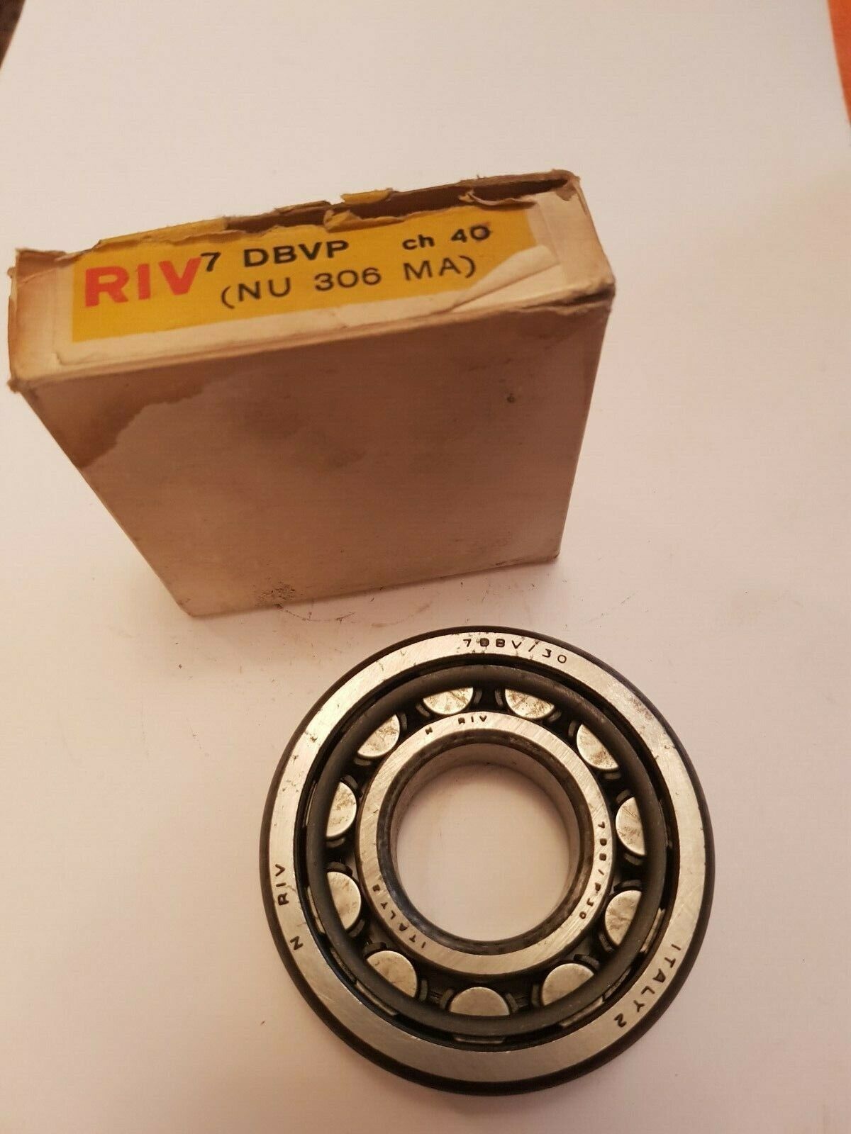 CUSCINETTO A RULLI CILINDRICI RIV CODICE 7DBVP CH40 30X72X19 MM COME FOTO