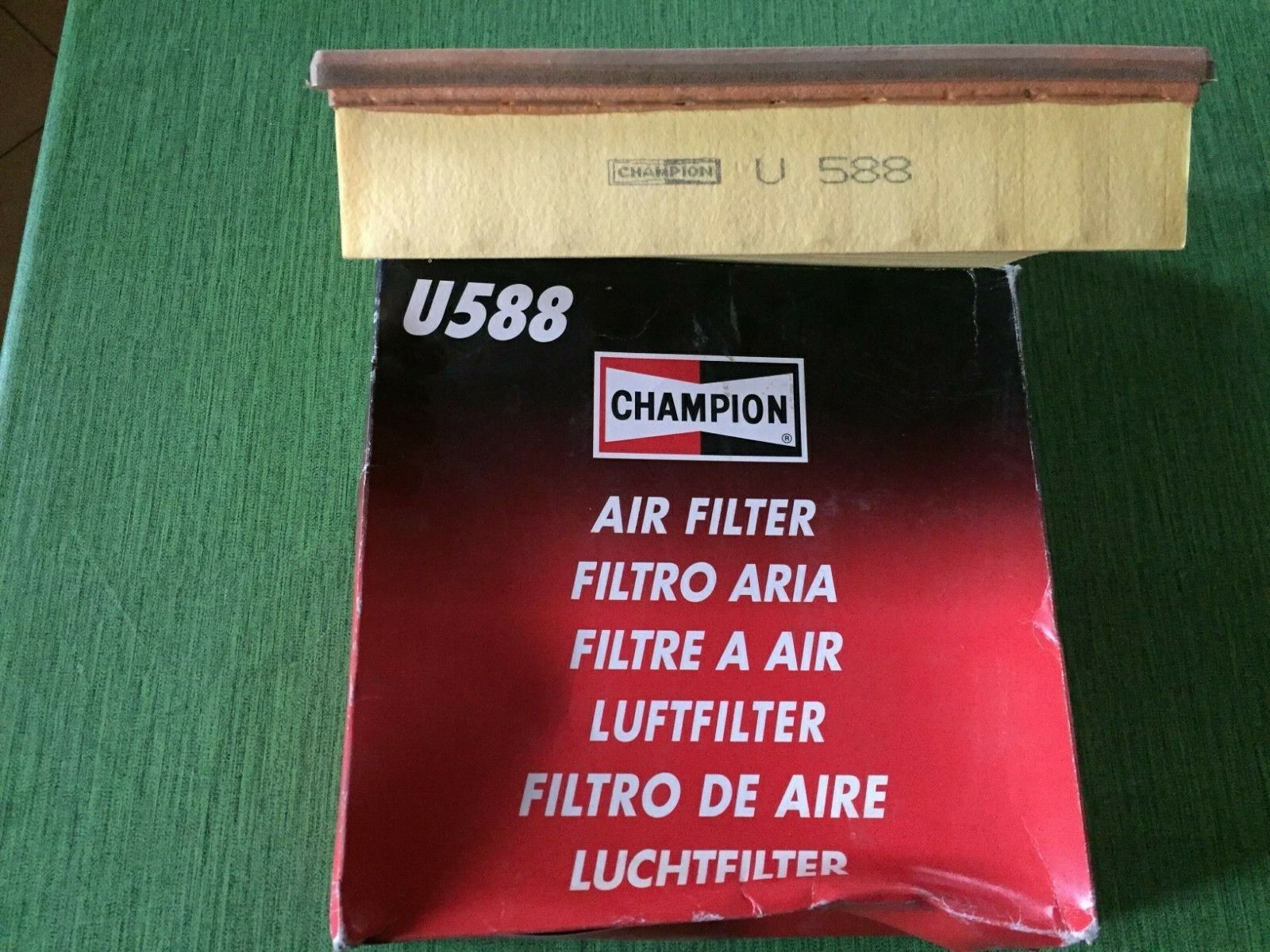 U588 FILTRO ARIA CHAMPION OPEL OMEGA B 2.5 i V6 24V 125KW 170HP 1996 1997      