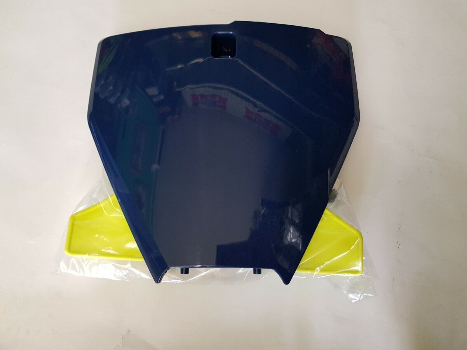 MASCHERINA PORTANUMERO ANTERIORE CON ALETTE HUSQVARNA TC 125 250 2018 BLU