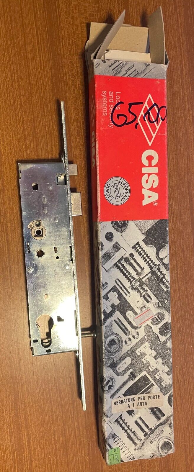  43230-35 SERRATURA CISA ANTIPANICO A INFILARE PER MONTANTI PORTE TAGLIAFUOCO