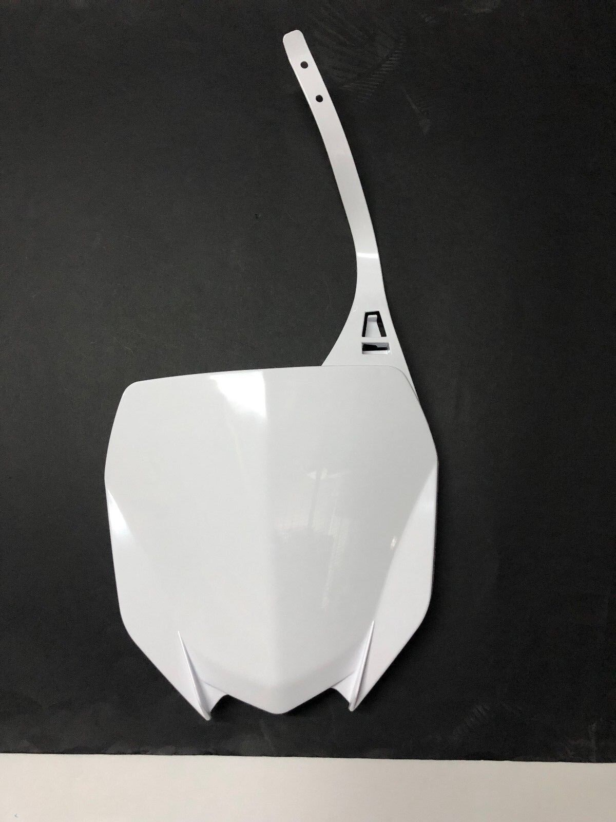 MASCHERINA PORTANUMERO ANTERIORE YAMAHA YZ 125 250 2022 2023 2024 2025 BIANCO