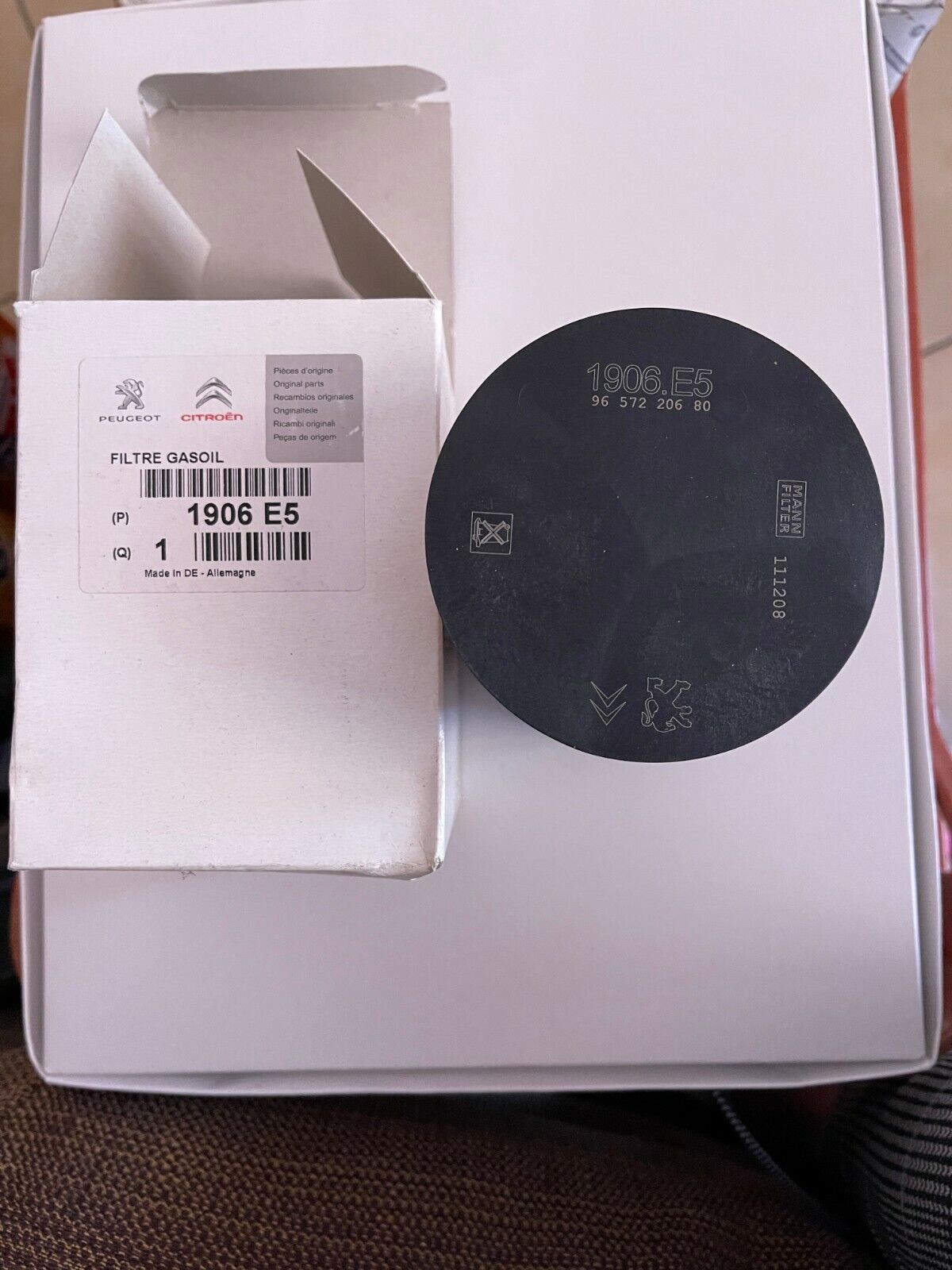 1906 E5 FILTRO CARBURANTE PEUGEOT 407 COUPE' 2.7 HDI V6 FAP 150KW 204HP 2006 