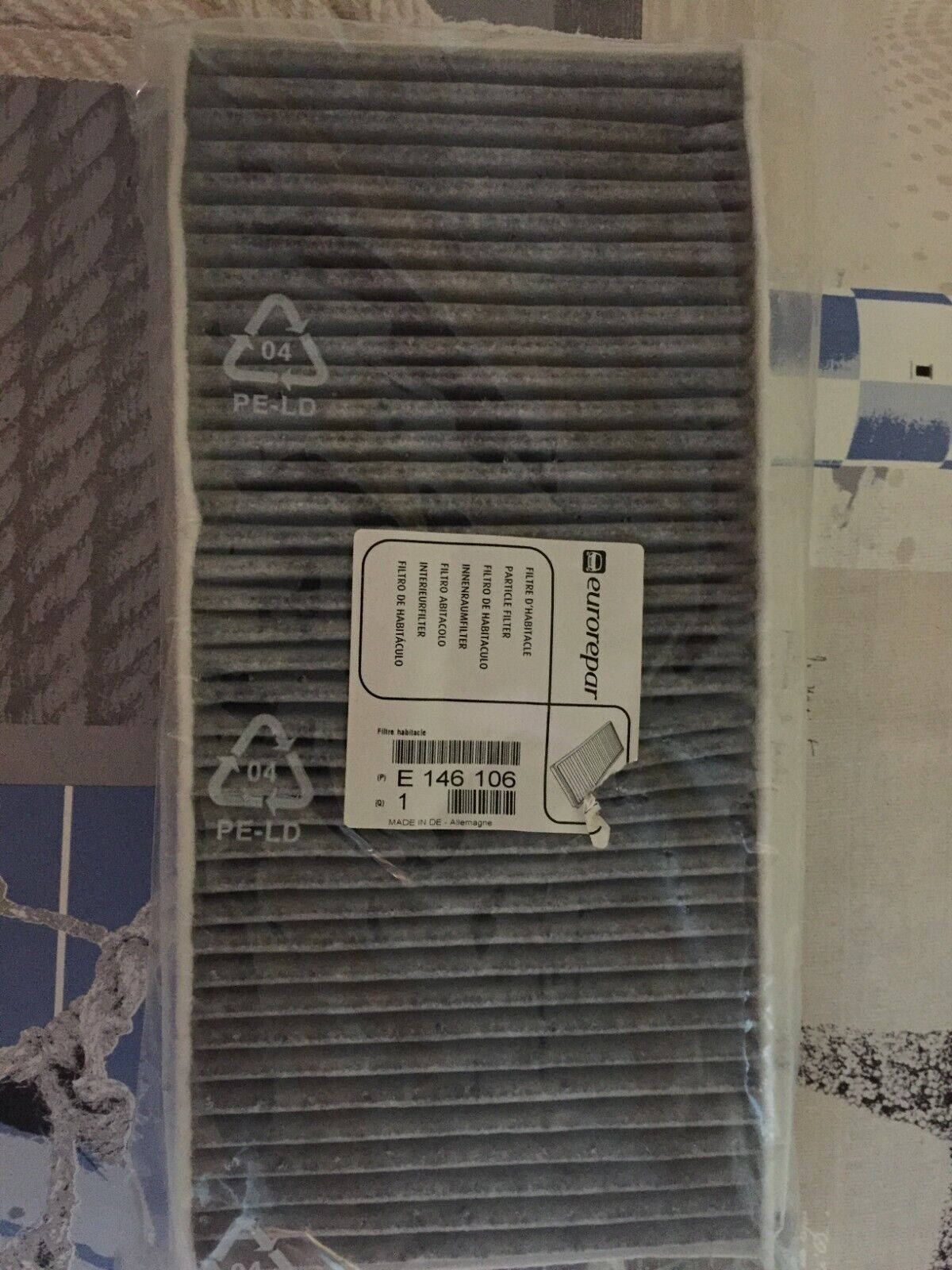 E 146106 FILTRO ARIA ORIGINALE CITROEN PEUGEOT PEUGEOT 407 2.0 HDI 16V FAP