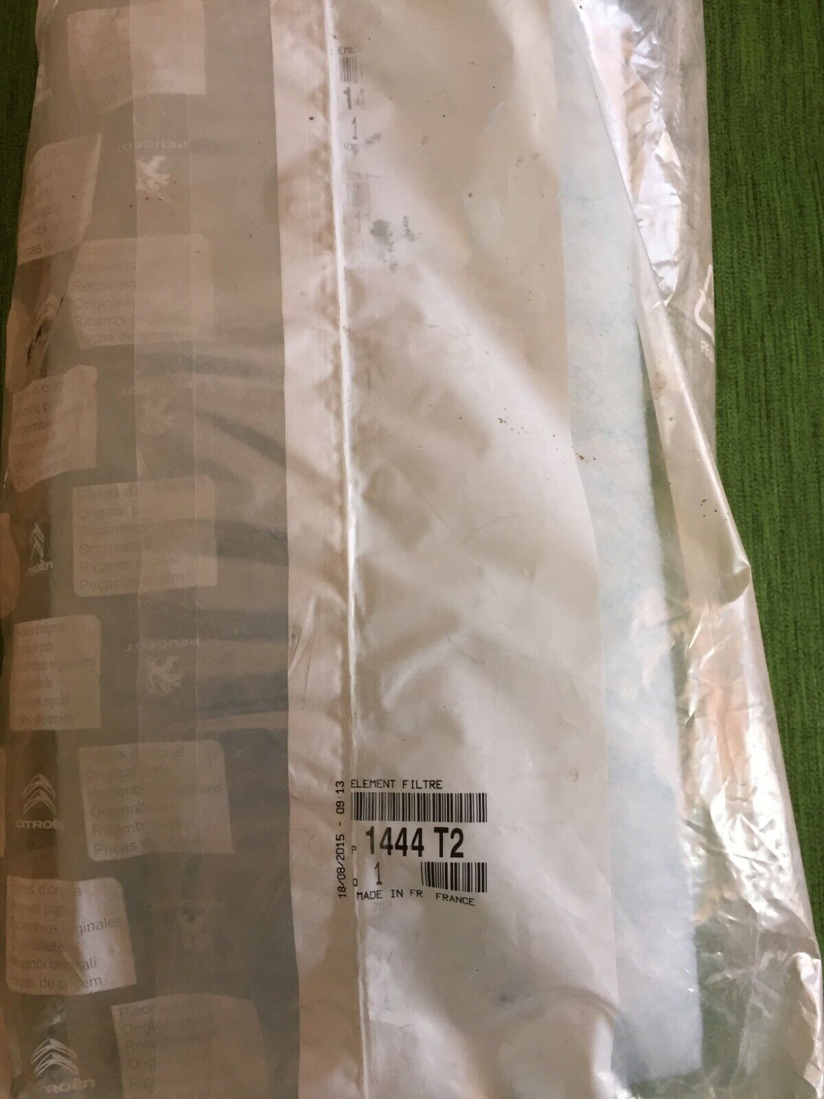 1444T2 FILTRO ARIA ORIGINALE CITROEN PEUGEOT PEUGEOT 406 1.9 D 55KW 75HP 1997 