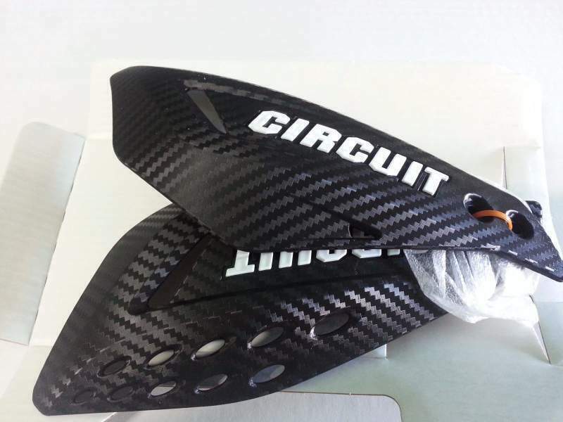 PARAMANI UNIVERSALI IN PLASTICA CIRCUIT VECTOR ENDURO CROSS BIANCO NERO
