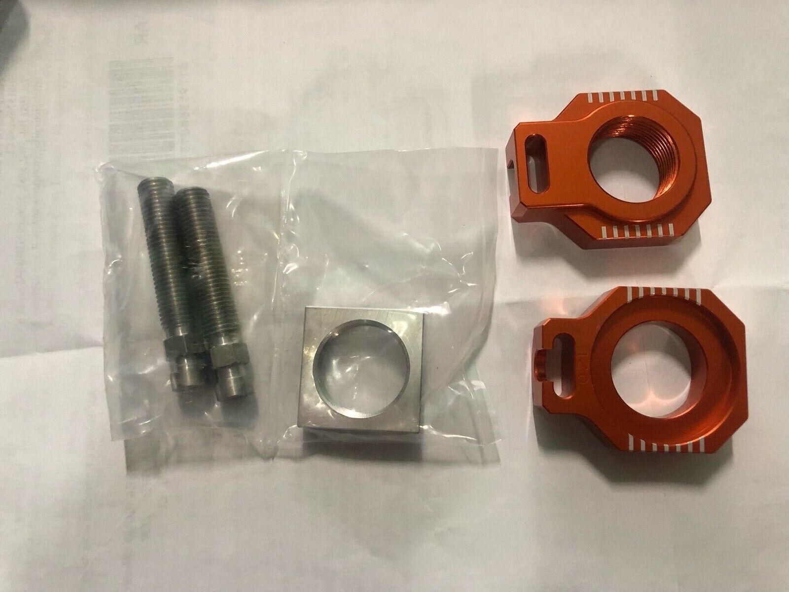 BLOCCHETTI REGISTRO TENDITORI CATENE ARANCIO KTM SXF 250 350 450 2020