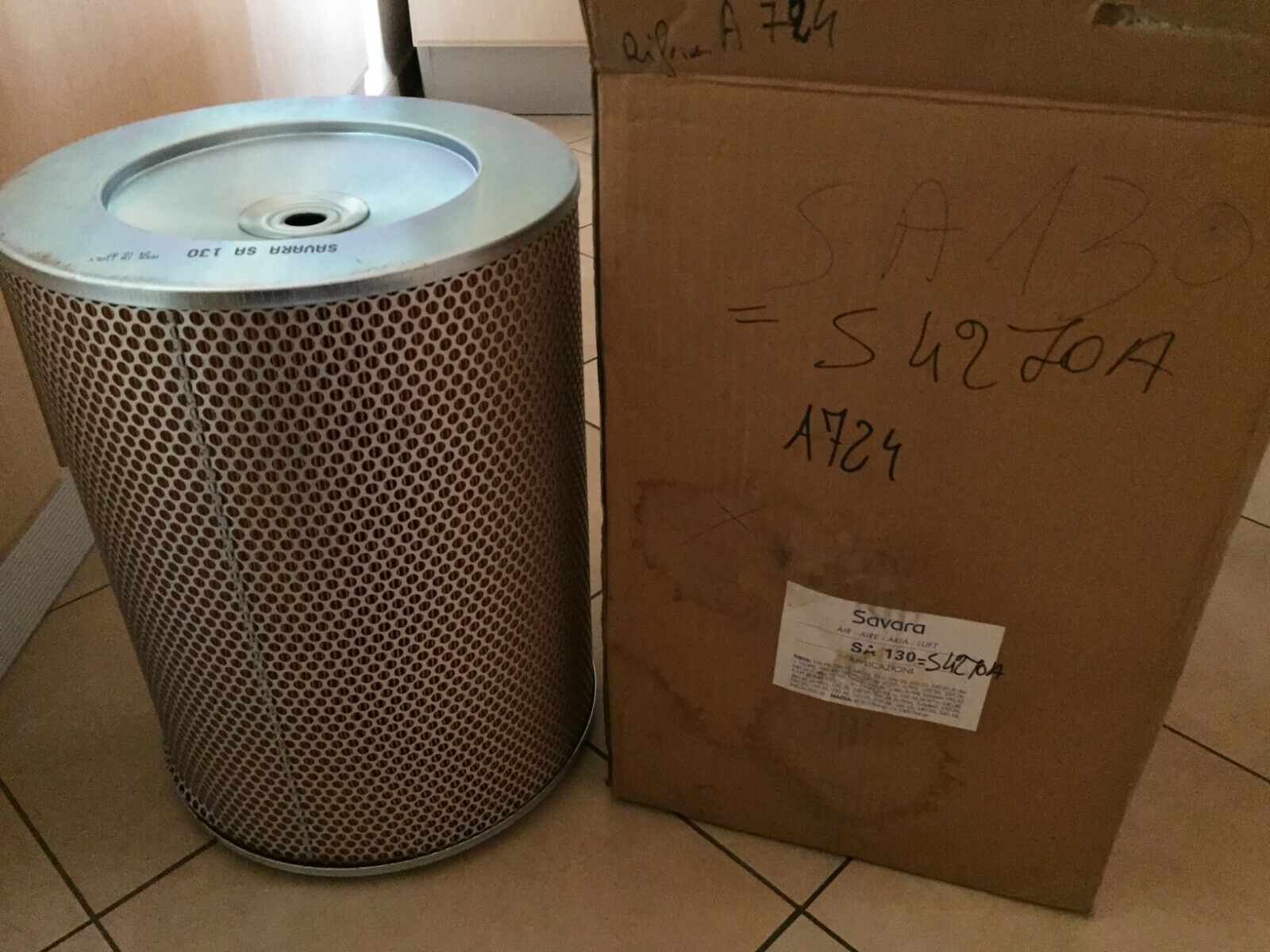 SAVARA SA 130 FILTRO ARIA INGERSOLL RAND DM SERIE DM 25 SP (CUMMINS NTA 855)