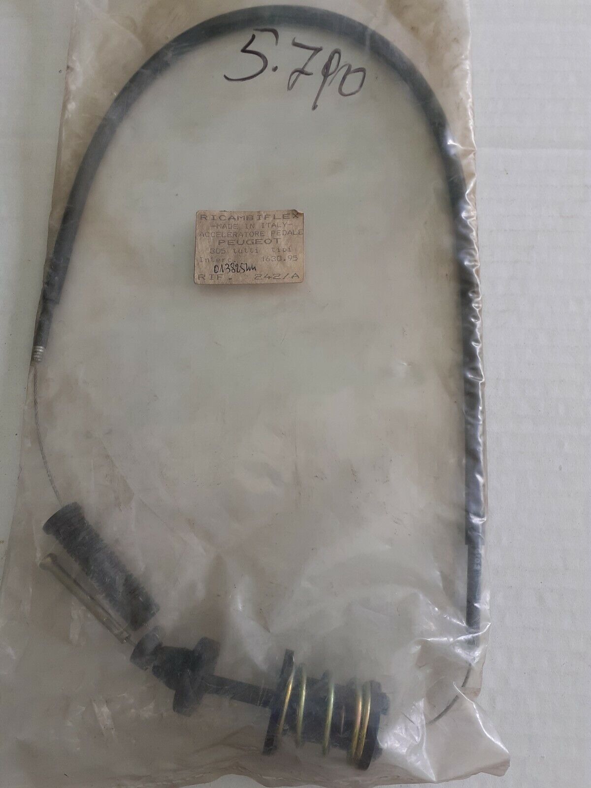 CAVO ACCELERATORE PEUGEOT 305 CODICE 5790