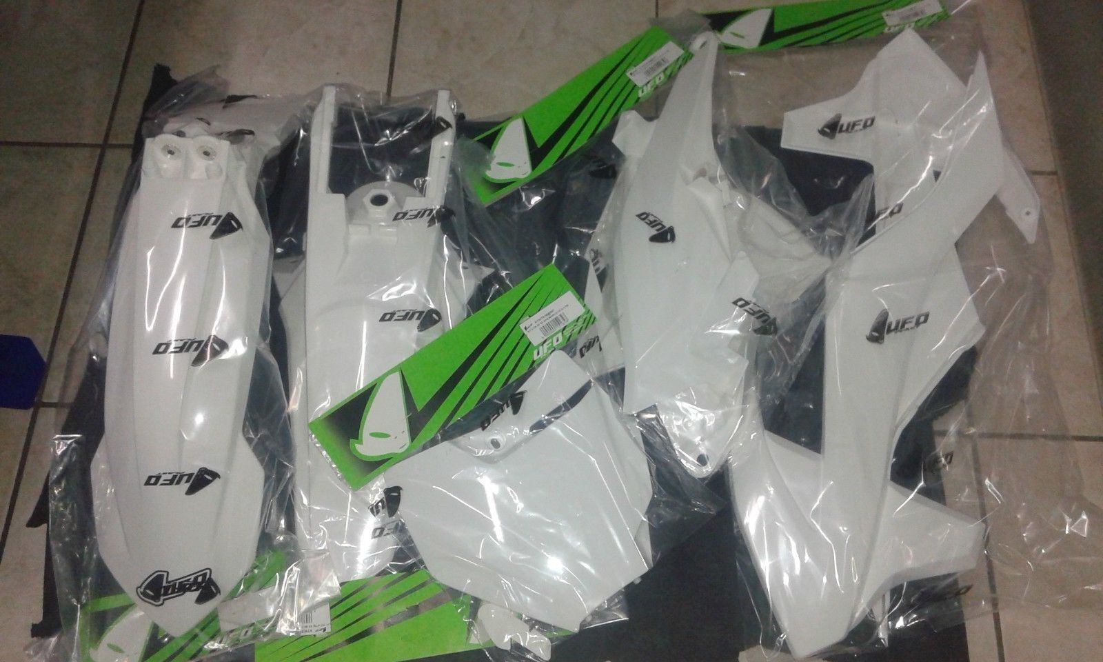 KIT PLASTICHE KTM SX 85 2018 2019 2020 2021 2022 2023 2024 5 PZ COLORE BIANCO