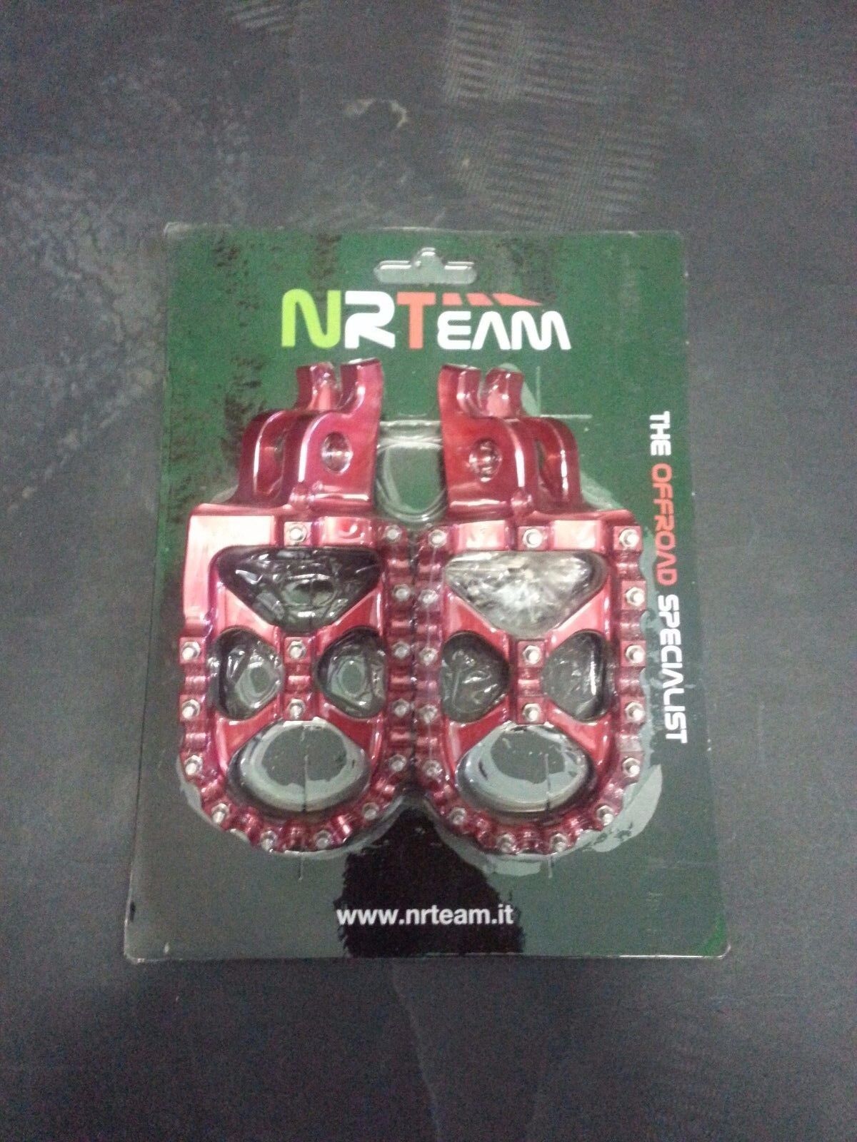 PEDANE POGGIAPIEDI ERGAL MAGGIORATE ROSSE HONDA CR F CRF 450 2002