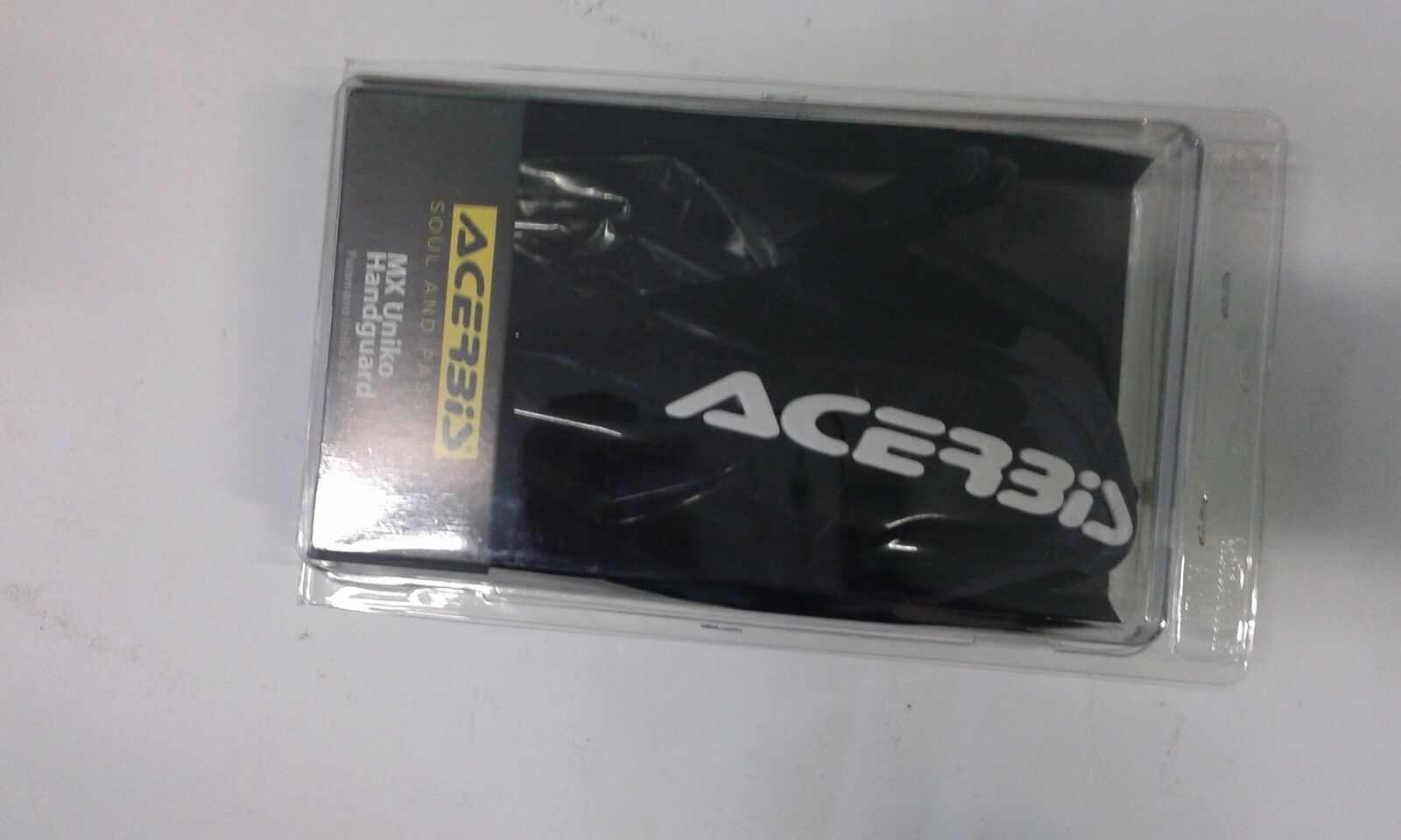 COPPIA PARAMANI HANDGUARDS ACERBIS MX UNIKO NERO BIANCO MOTARD