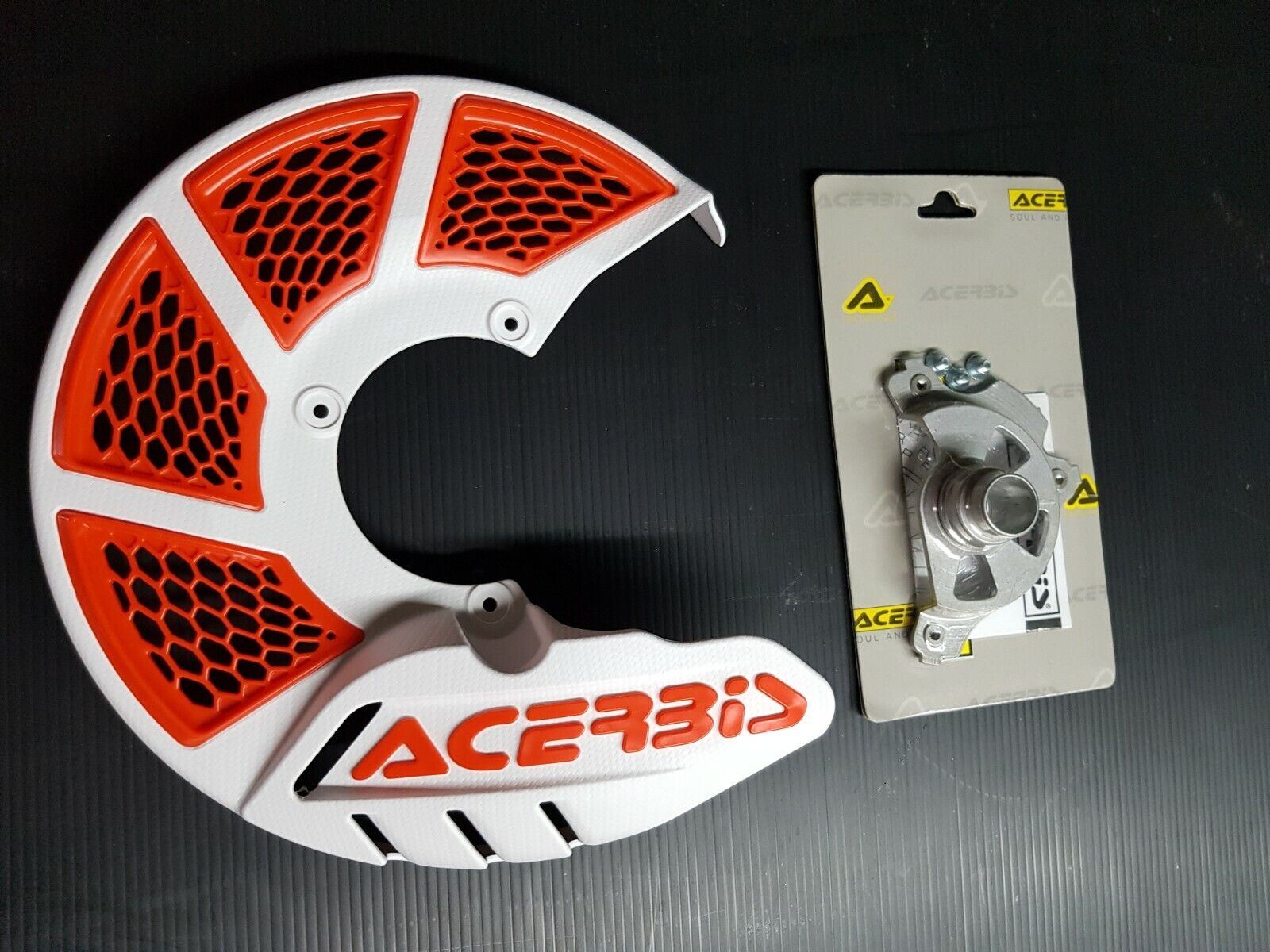 COPRIDISCO PARADISCO ANTER ACERBIS KTM EXCF 250 350 400 450 2008 BIANCO ARANCIO