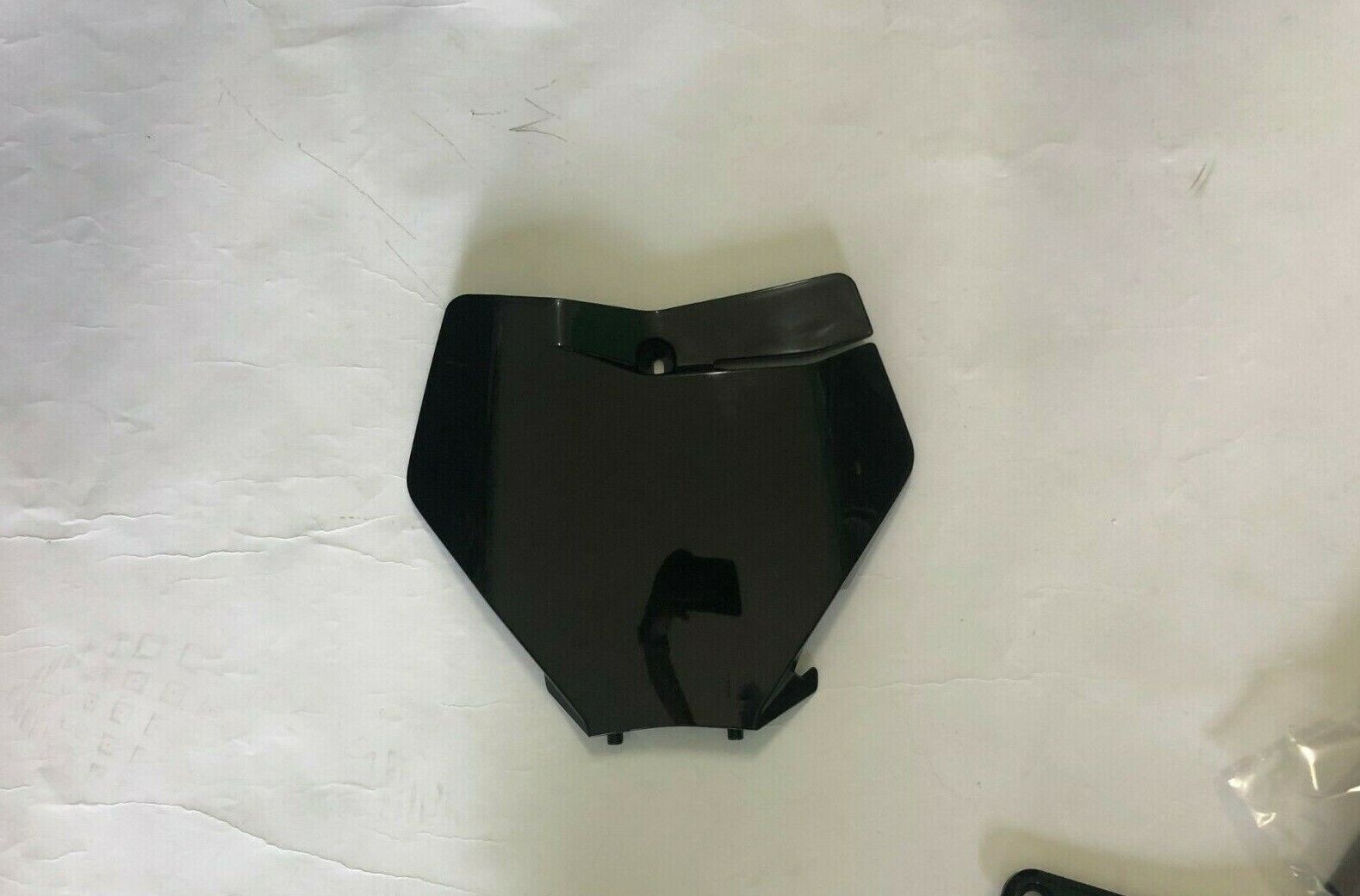 MASCHERINA PORTANUMERO ANTERIORE KTM SX 125 250 300 2019 2020 2021 2022 NERO