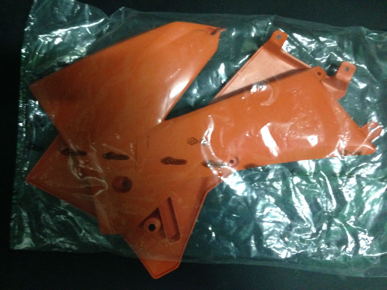 CONVOGLIATORI RADIATORI LA COPPIA KTM SX 125 250 300 2005 2006 05 06 ARANCIO