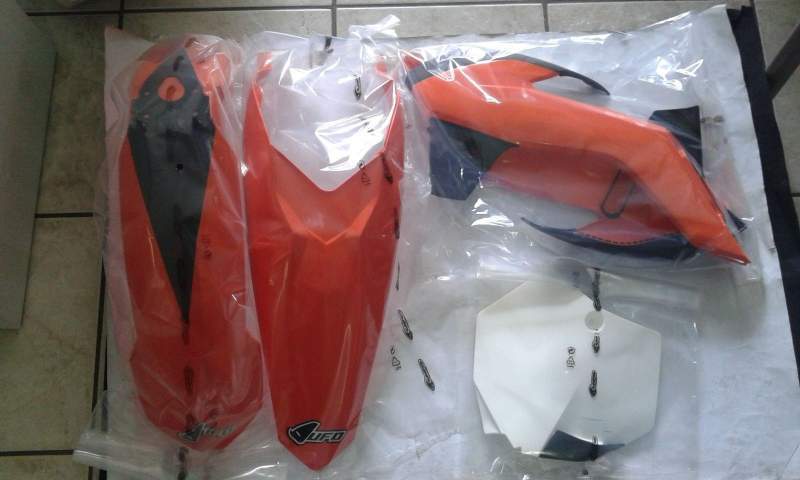 KIT PLASTICHE KTM SX 85 2013 2014 2015 2016 2017 4 PZ COLORE ORIGINALE 