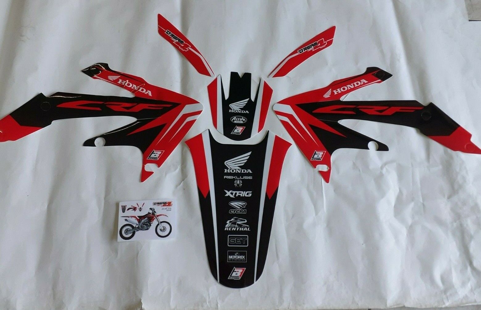 KIT ADESIVI GRAFICHE STICKERS BLACKBIRD HONDA CRF 450 X 2007