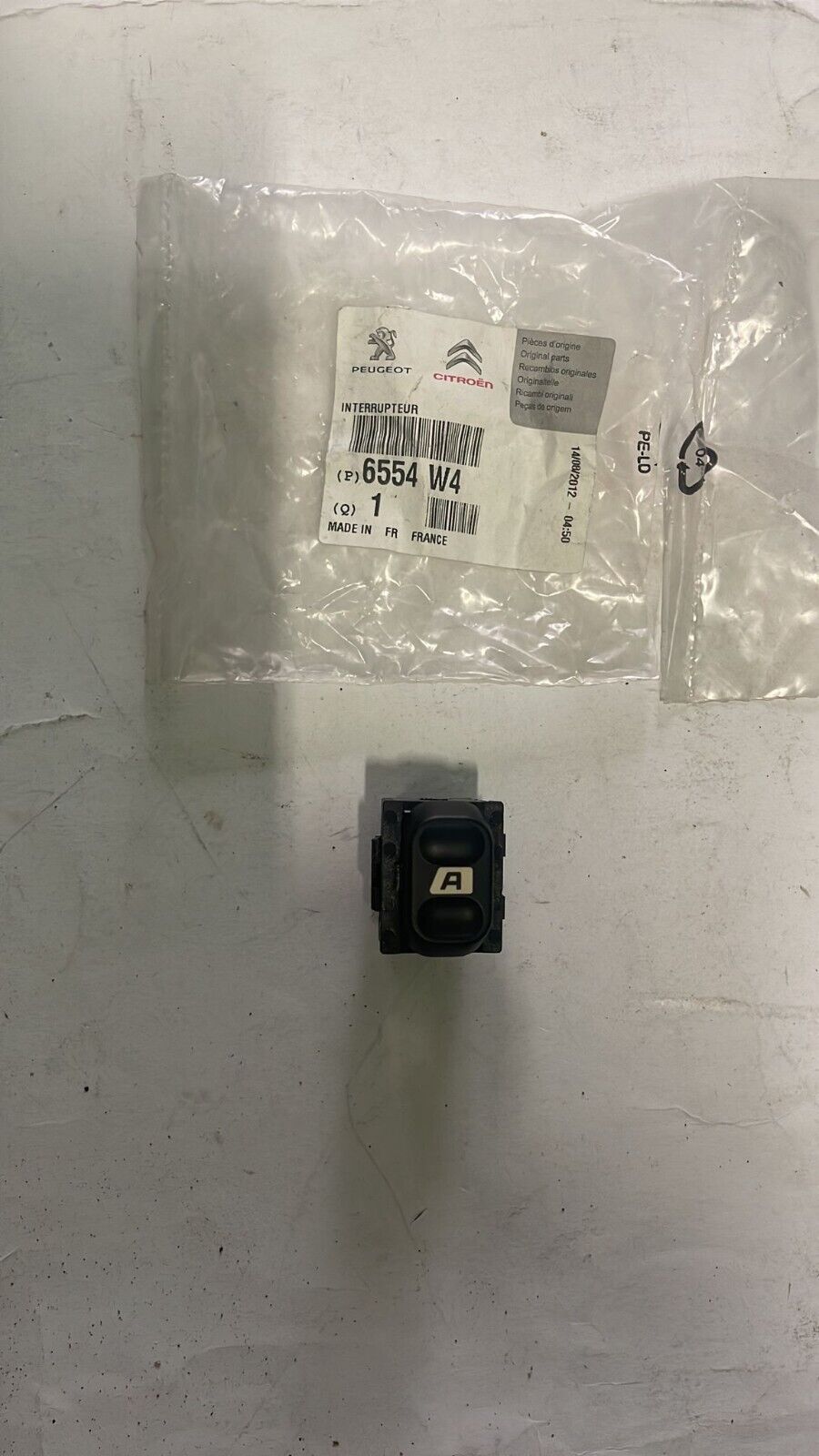 6554W4 COMANDO INTERRUTTORE ALZAVETRO CITROEN BERLINGO PEUGEOT PARTNER 1996 2002