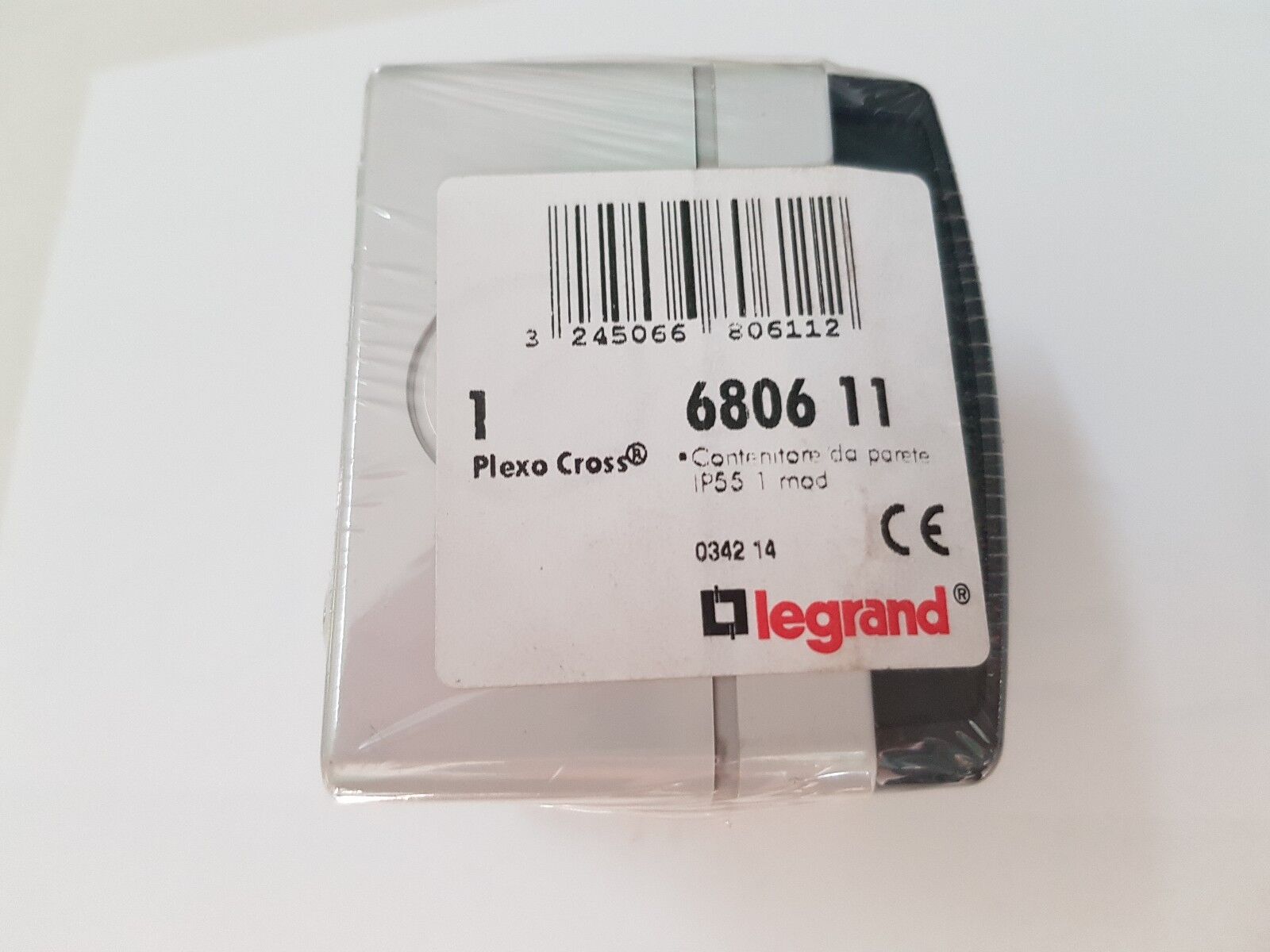 CONTENITORE DA PARETE LEGRAND PLEXO CROSS VELA CODICE 680611 IP55 1MOD 1 PEZZO