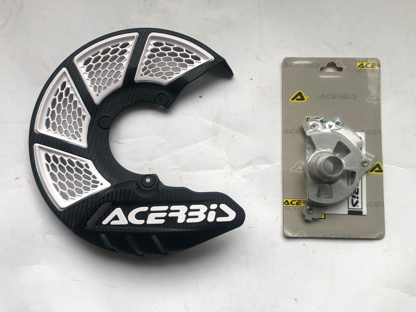 COPRIDISCO ANTERIORE ACERBIS KTM EXC 125-250-300 2007 NERO BIANCO