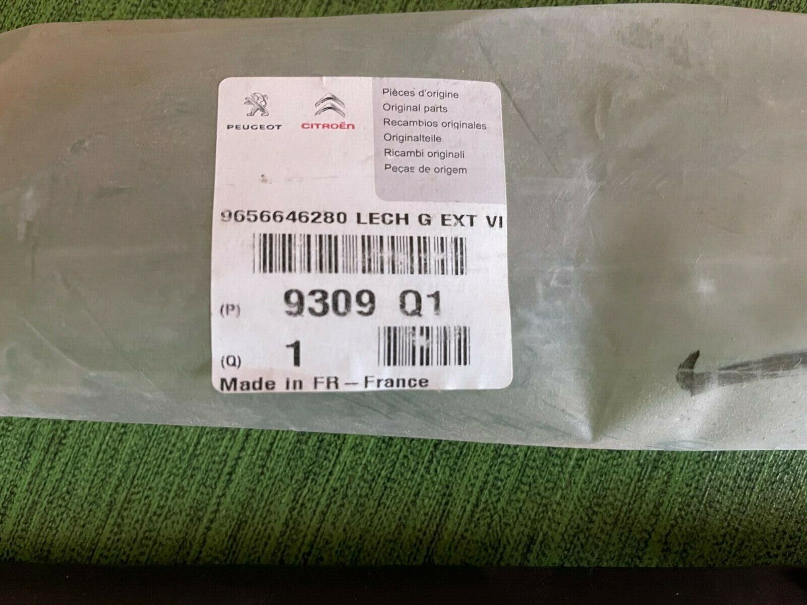 9309Q1 RASCHIAVETRO ESTERNO SINISTRO ORIGINALE PEUGEOT CITROEN PEUGEOT 308