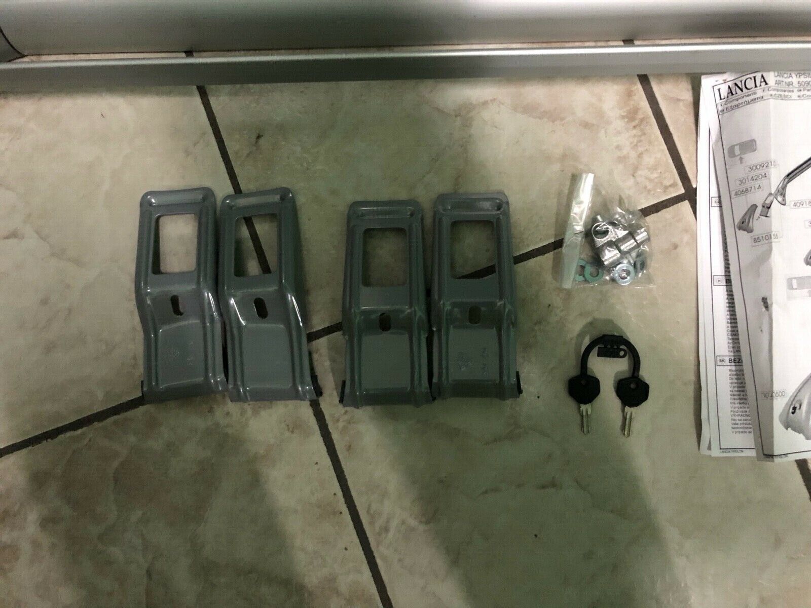 BARRE PORTATUTTO PORTABAGAGLI CODICE 50901023 ORIGINALE LANCIA YPSLON 03-11