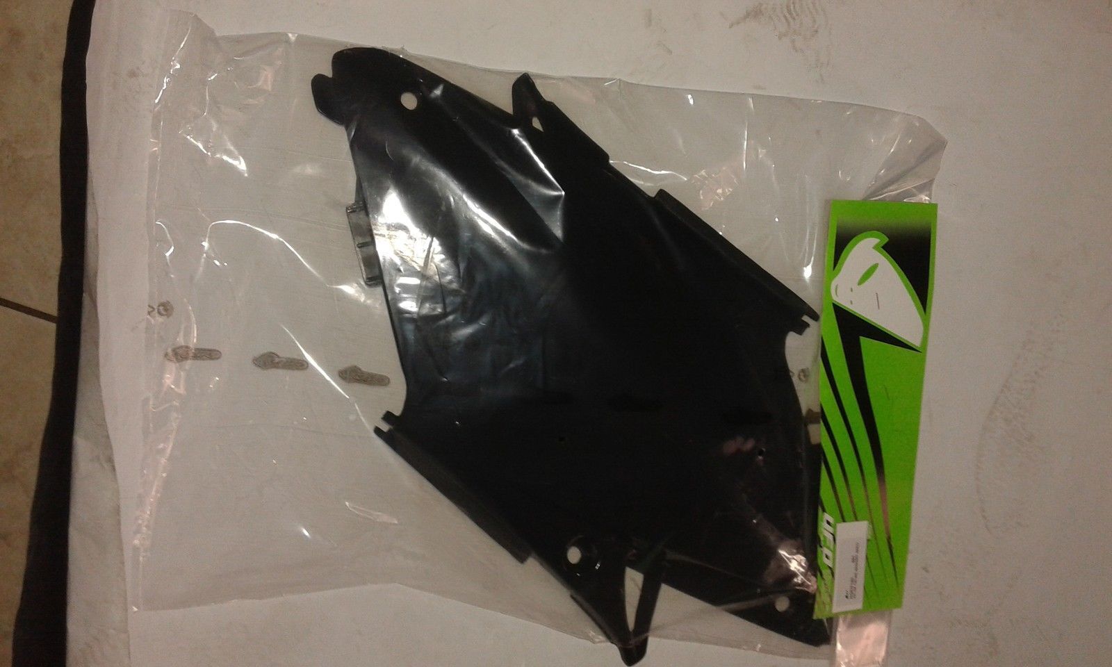 FIANCATINE TABELLE POSTERIORI PORTANUMERI HONDA CR 125 250 2004 NERE