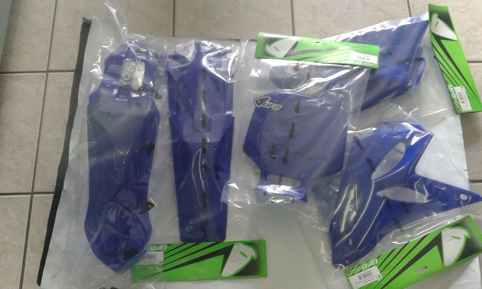 KIT PLASTICHE YAMAHA YZ 85 2007 KIT 5 PZ COLORE BLU