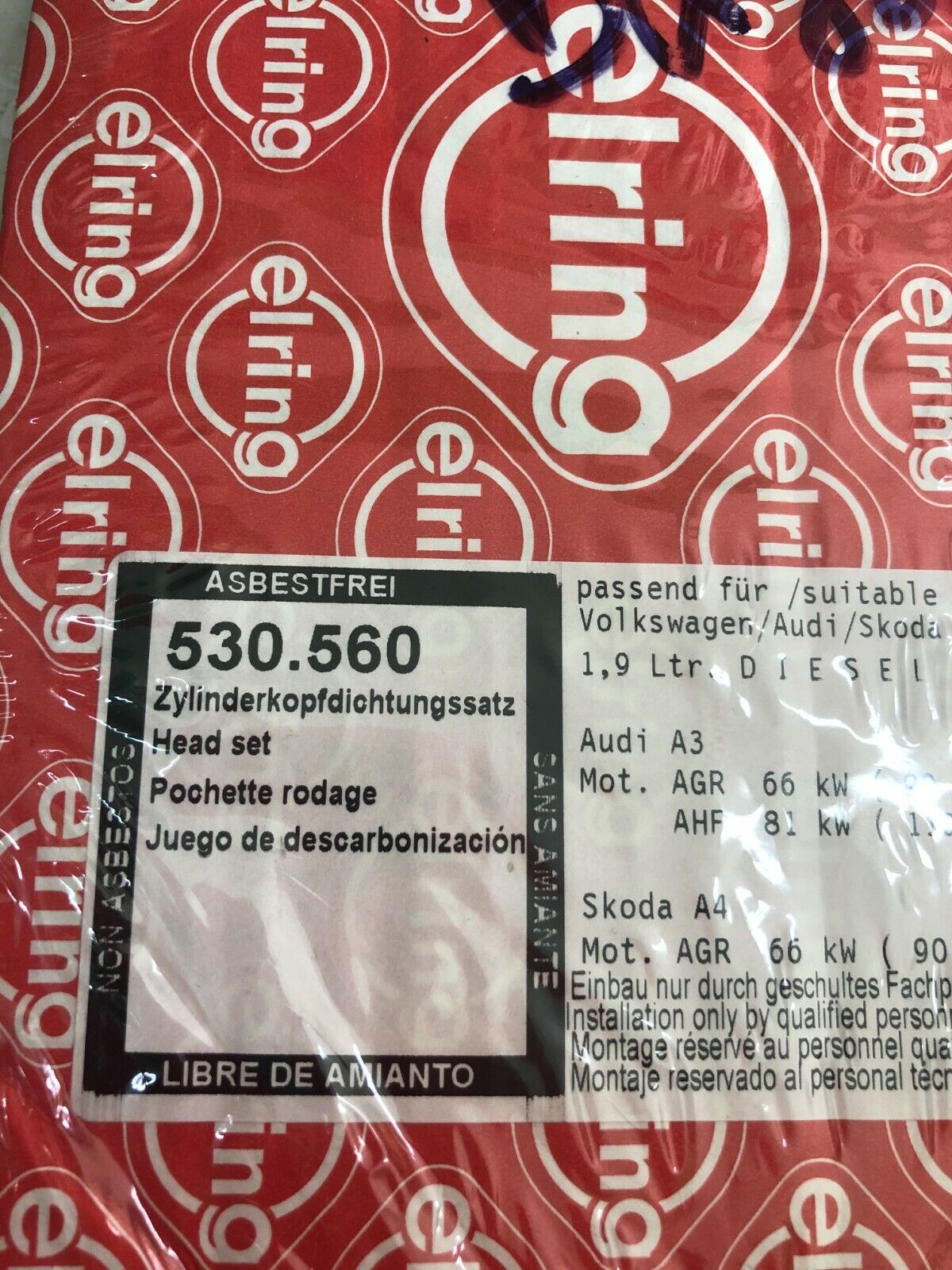 530.560 GUARNIZIONE TESTATA VW Bora Sedan (1J2) 1.9 TDI 4motion 66KW 90CV 1999