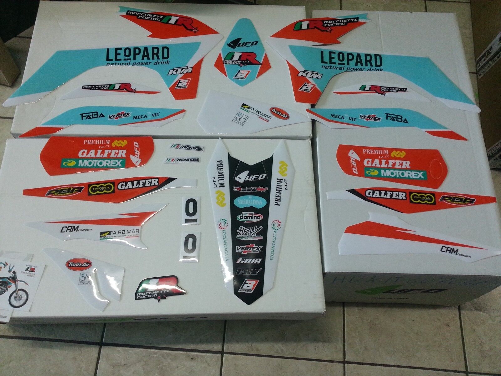 KIT ADESIVI GRAFICHE BLACKBIRD KTM EXC 125 250 300 2014 2015 2016
