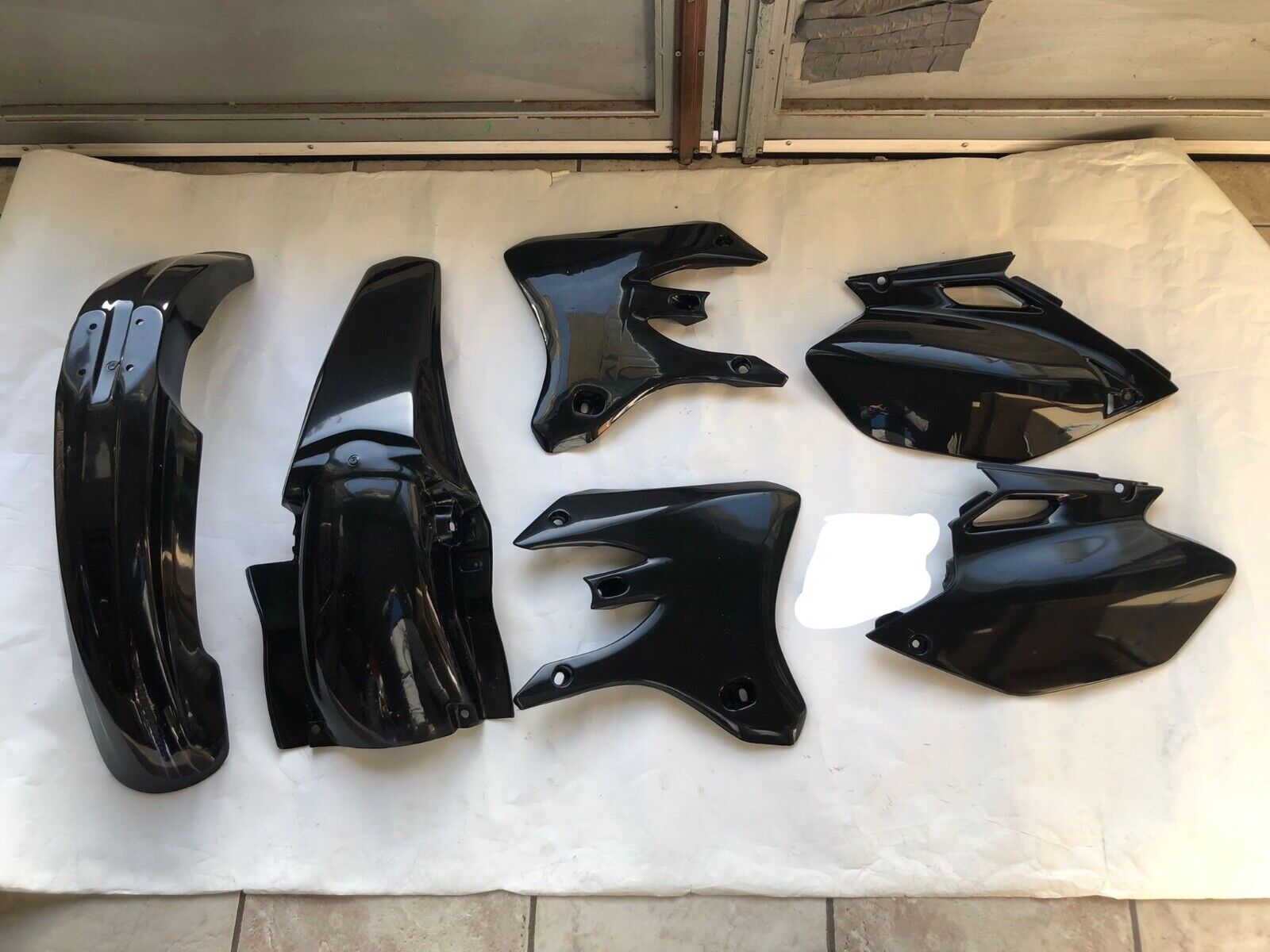 KIT PLASTICHE YAMAHA WRF 250 450 2003 2004 03 04 4 PZ COLORE NERO