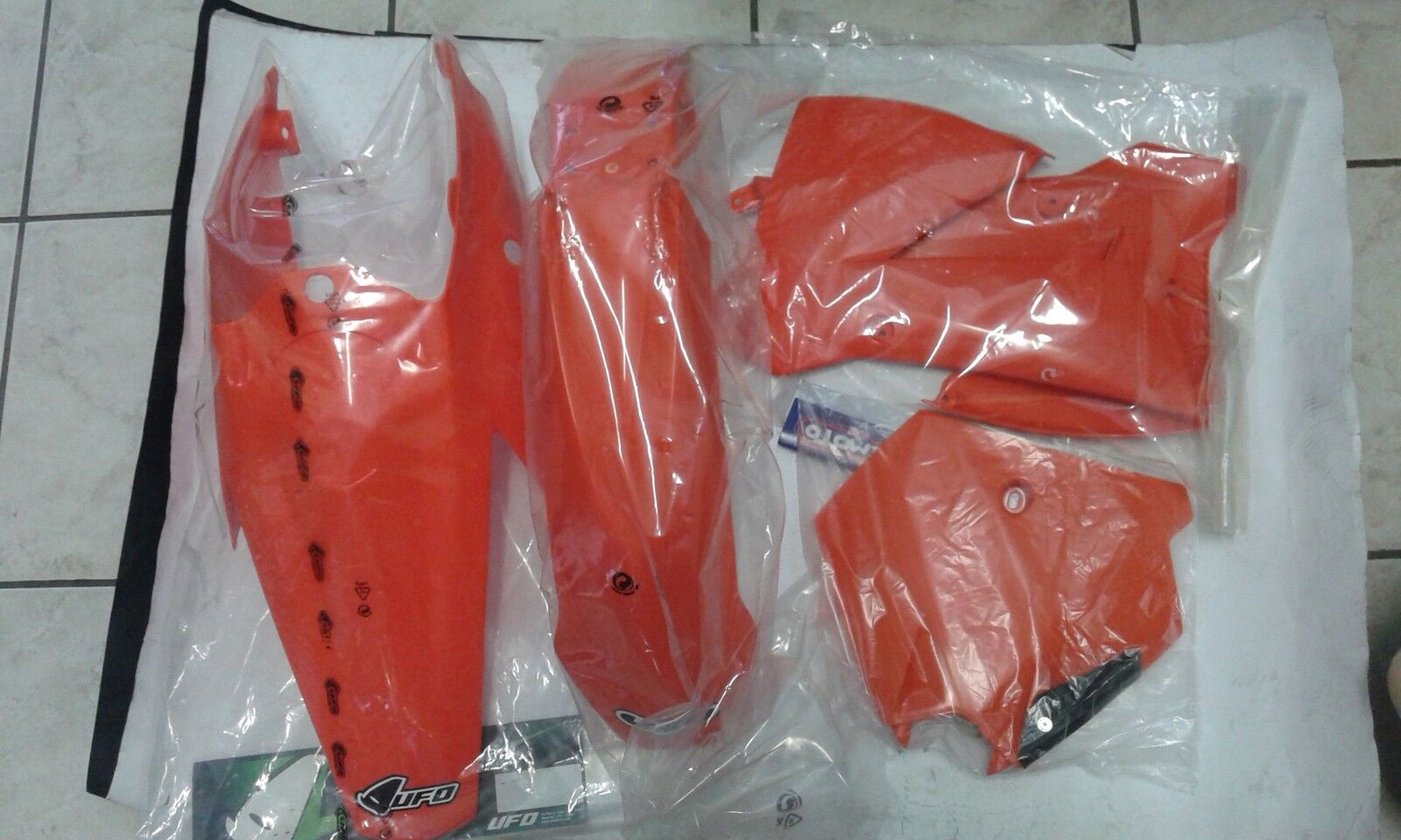 KIT PLASTICHE KTM SX 85 2004 2005 04 05 KIT 4 PZ COLORE ARANCIO