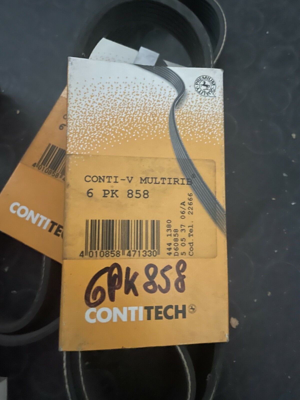 6PK858 CINGHIA SERVIZI CONTITECH RENAULT MASTER II BUS 2.5 D 80 CV 2001