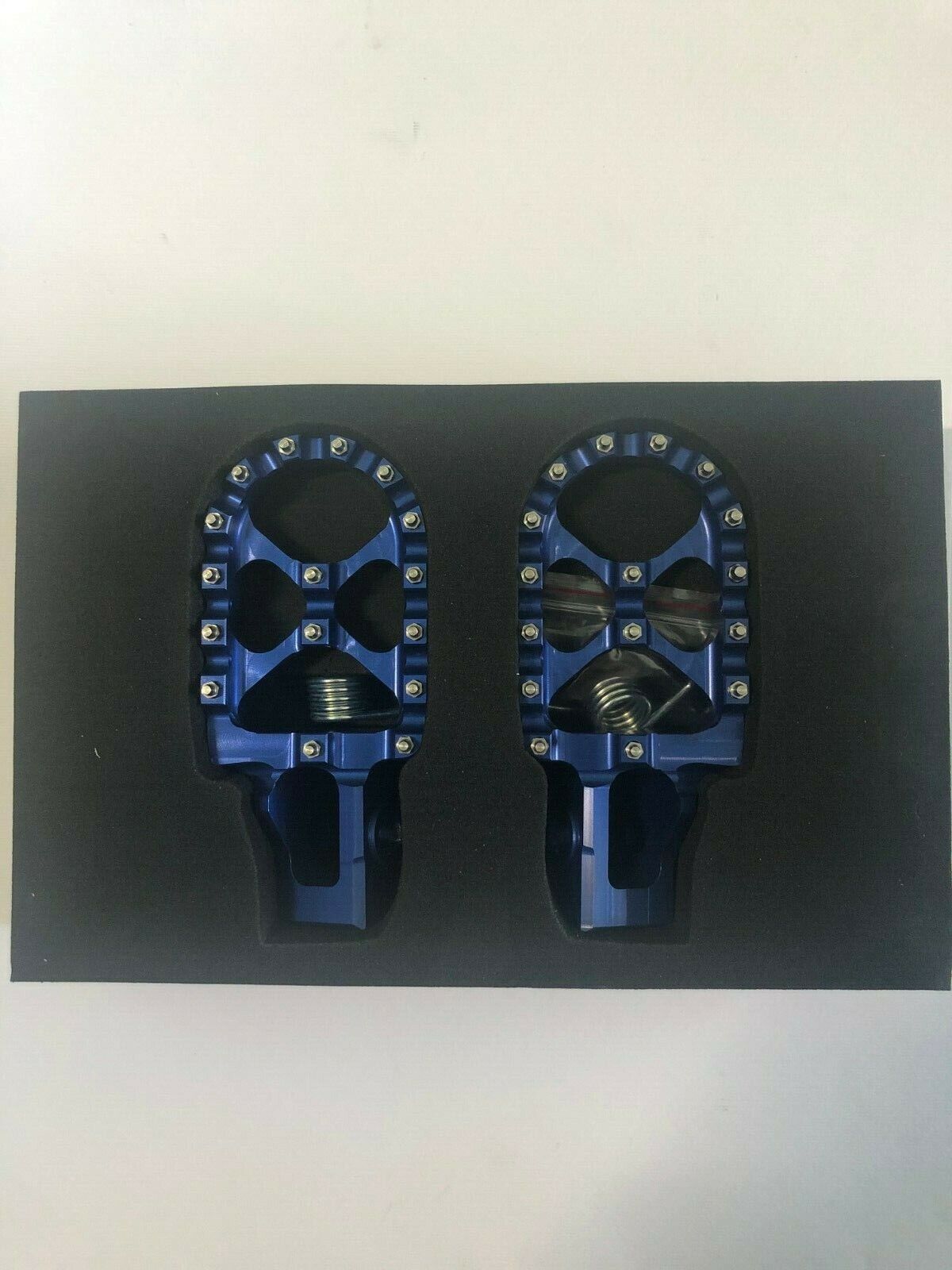 PEDANE POGGIAPIEDI ERGAL MAGGIORATE BLU KTM SXF 250 350 450 2017