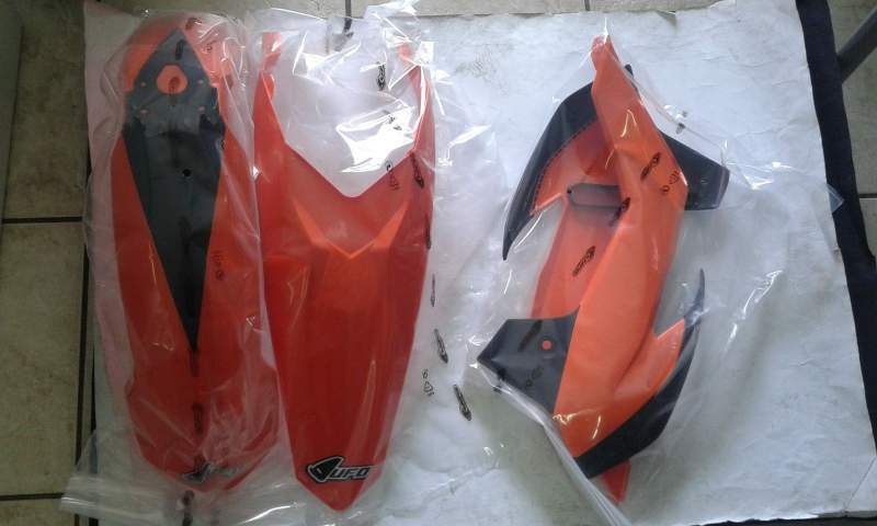 KIT PLASTICHE KTM SX 85 2013 2014 2015 2016 2017 3 PZ COLORE ORIGINALE 