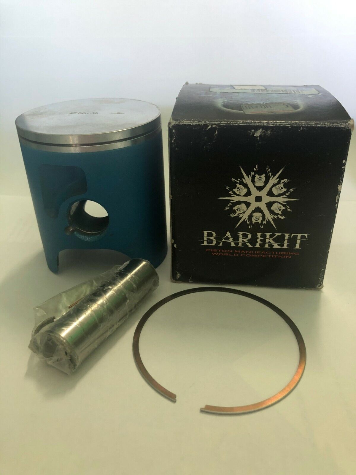 PISTONE BARIKIT KTM SX 250 2000 2001 2002 MISURA 66,36 CODICE MX090.39.017BL BLU