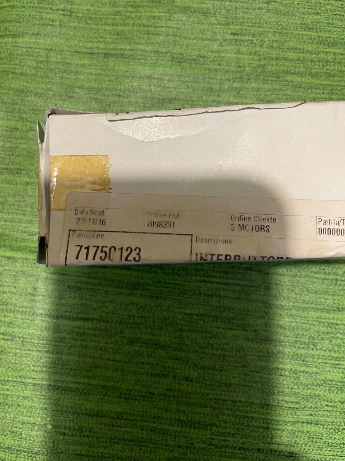 71750123 RADIOCOMANDO KEYLESS START ORIGINALE FIAT FIAT SEDICI SENZA TRANSPONDER