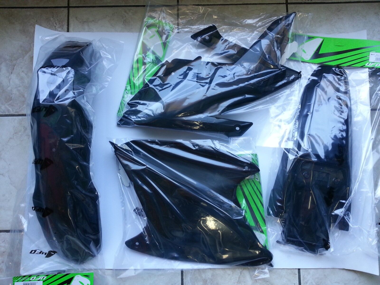 KIT PLASTICHE HONDA CRF 230 2008 2009 2010 2011 2012 2013 2014 4 PZ NERO